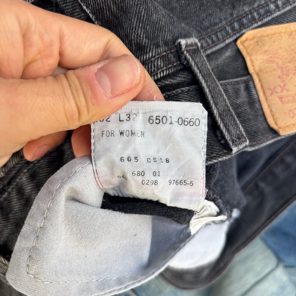 90년대 미국 리바이스 501 흑청 상품이미지10