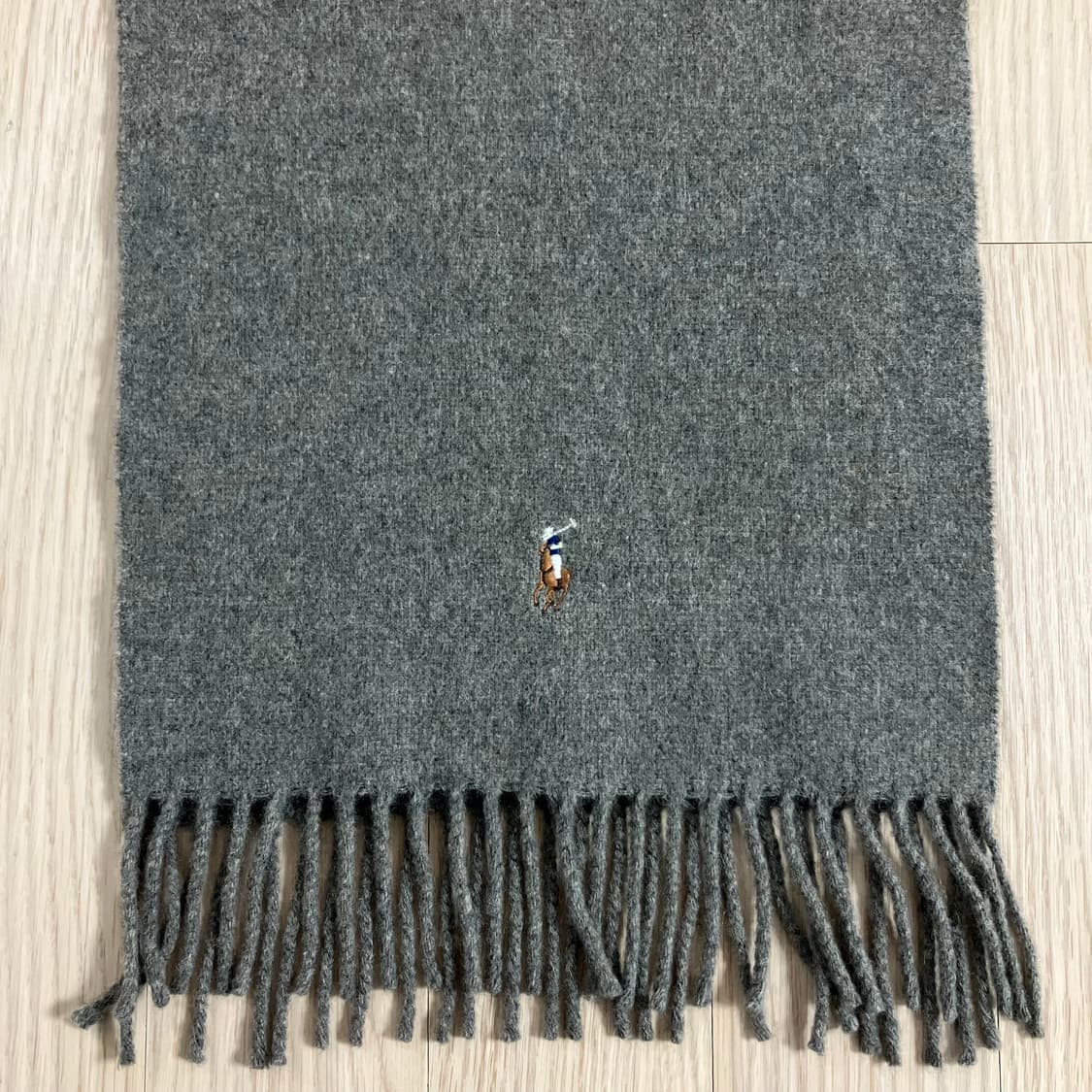 폴로 랄프로렌 울캐시미어 머플러 다크그레이 상품이미지3