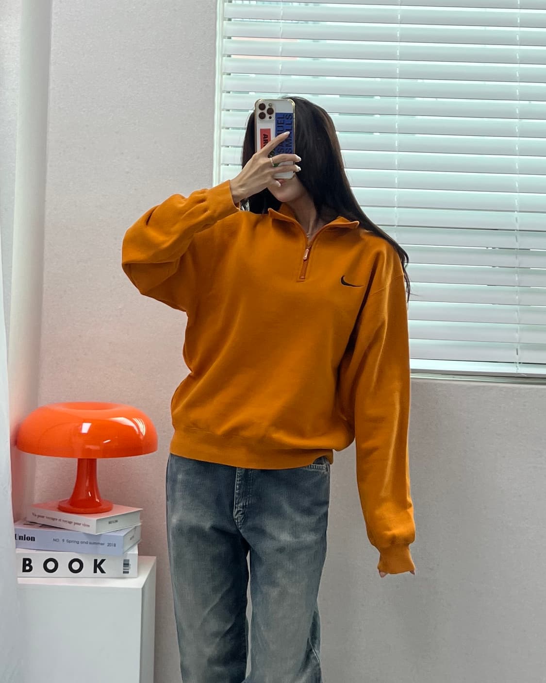 (L)90'S 나이키 반집업 맨투맨-M1433 상품이미지7