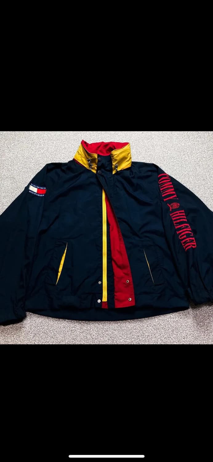 올드스쿨 타미힐피거 네이비 바람막이 자켓 xl 상품이미지2