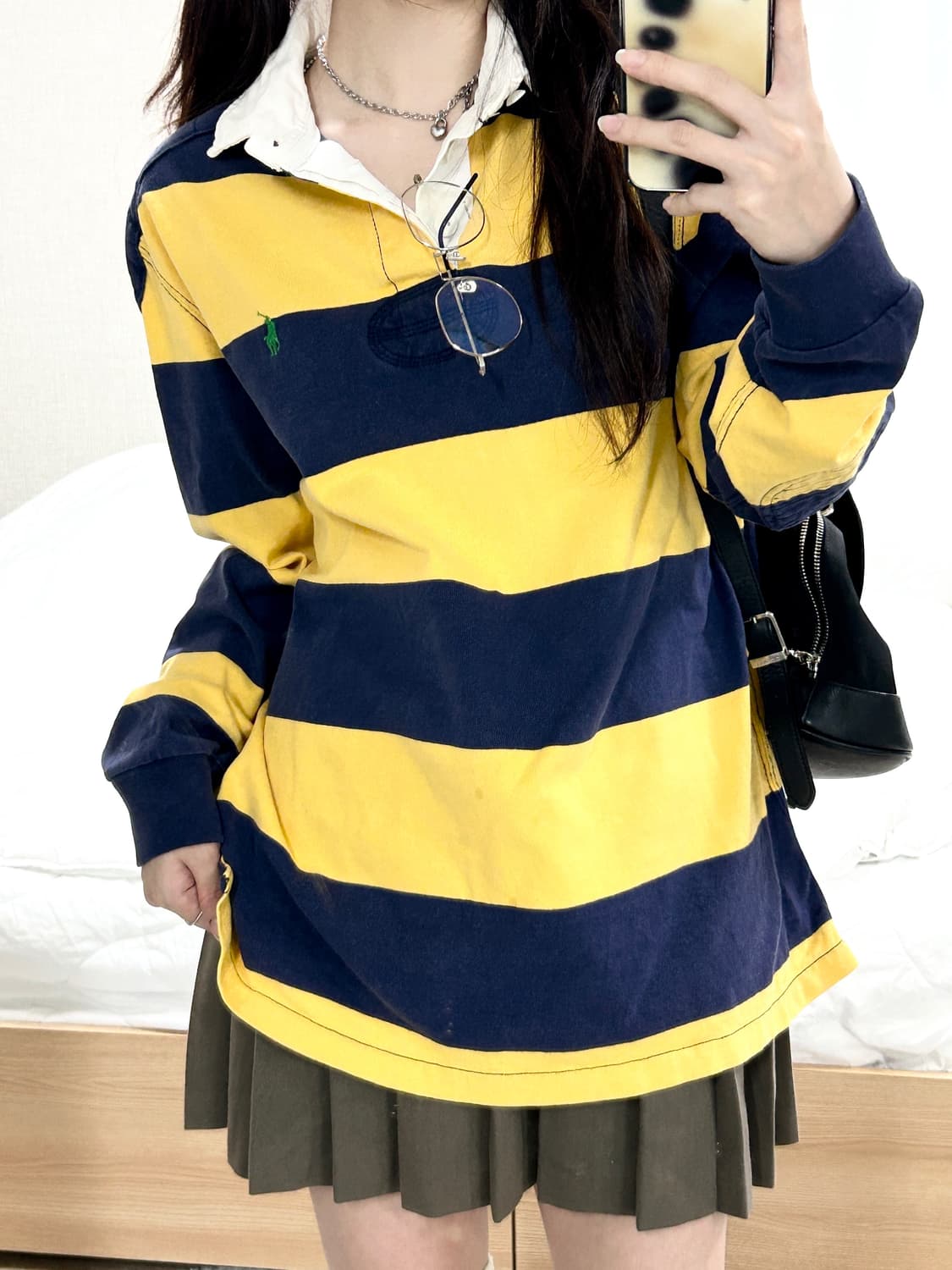 폴로 스몰로고 단가라 럭비티 상품이미지1