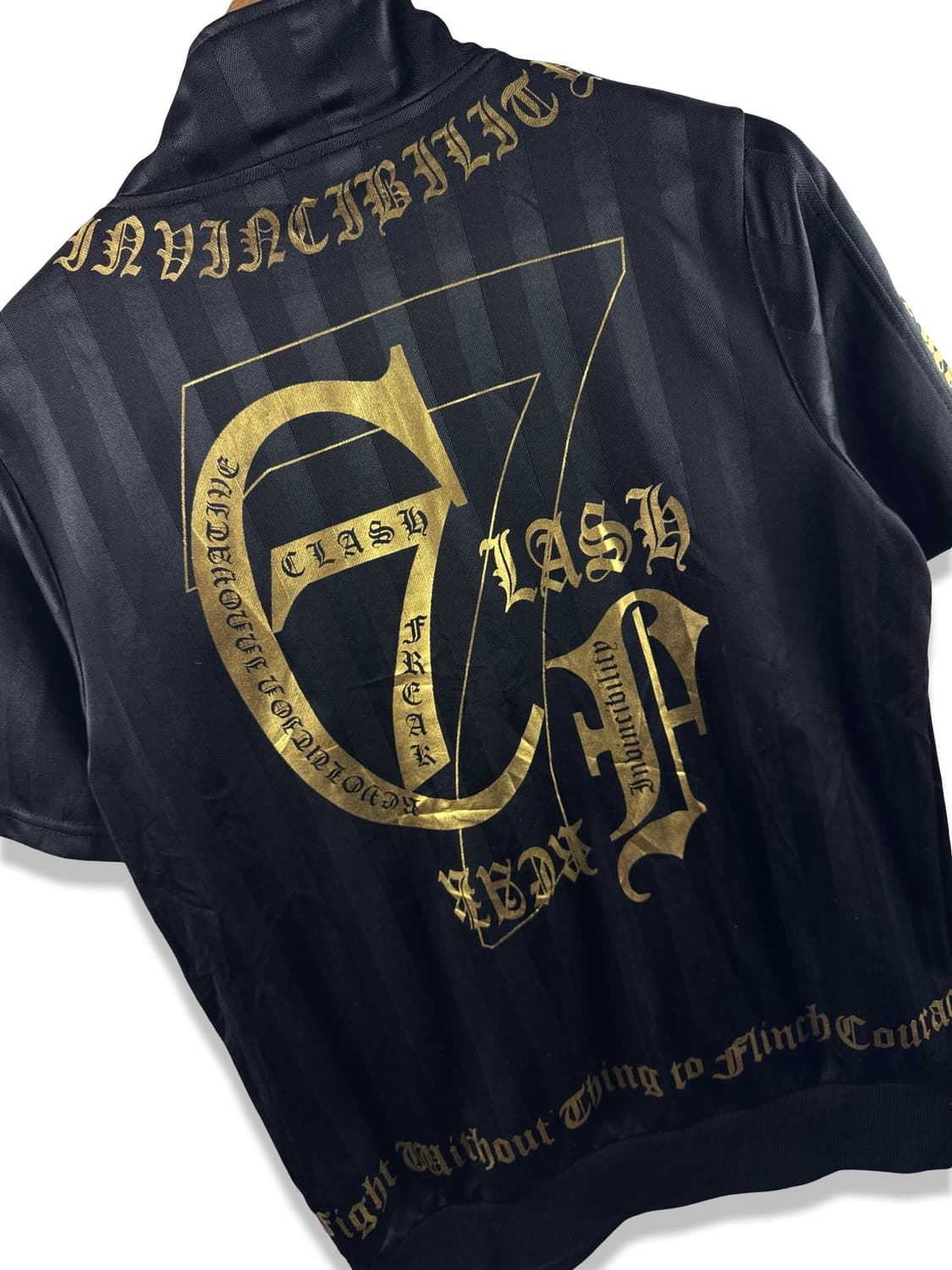 JPN Y2K 레터링 골드 프린팅 반팔져지2176 상품이미지4