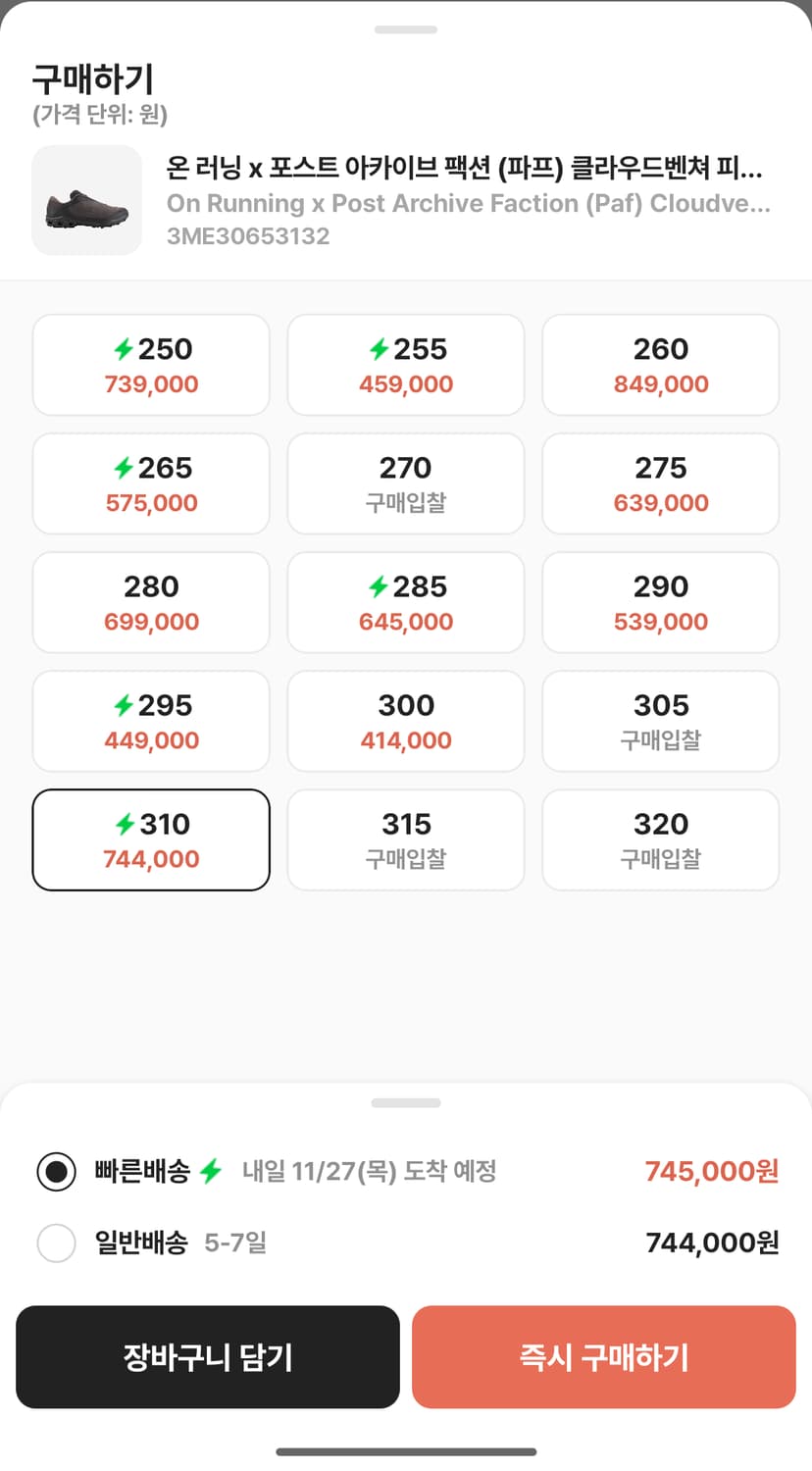 온러닝 파프 클라우드 벤처 310 카카오 상품이미지6