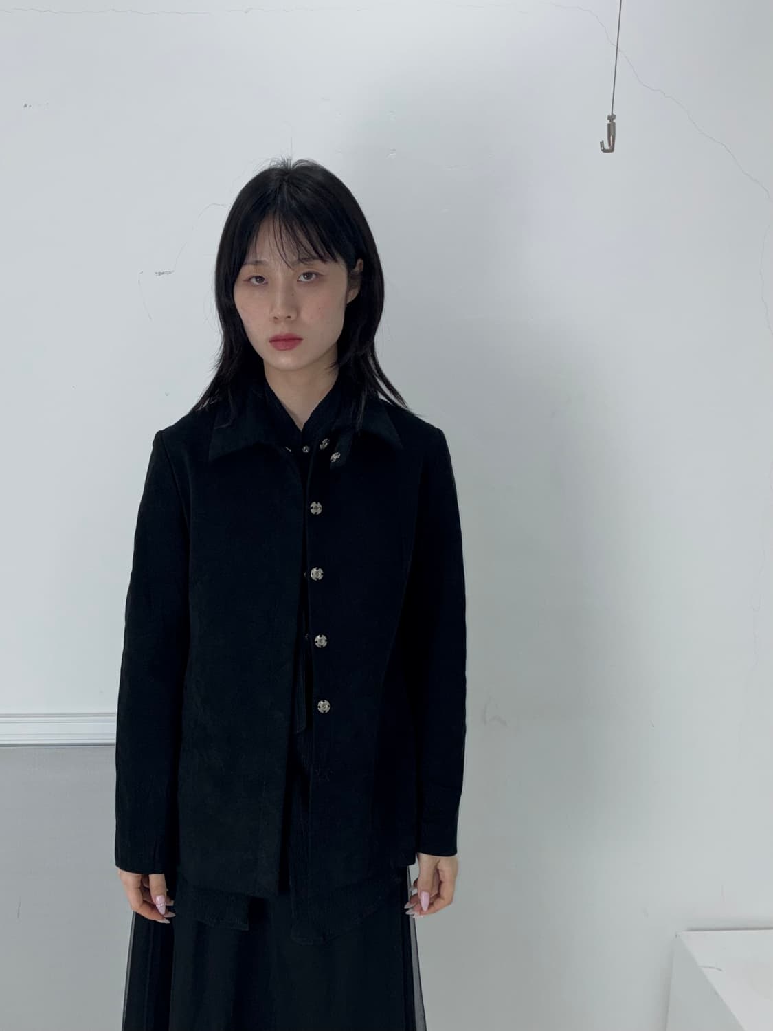 Suivi snap button velvet Jacket 상품이미지4