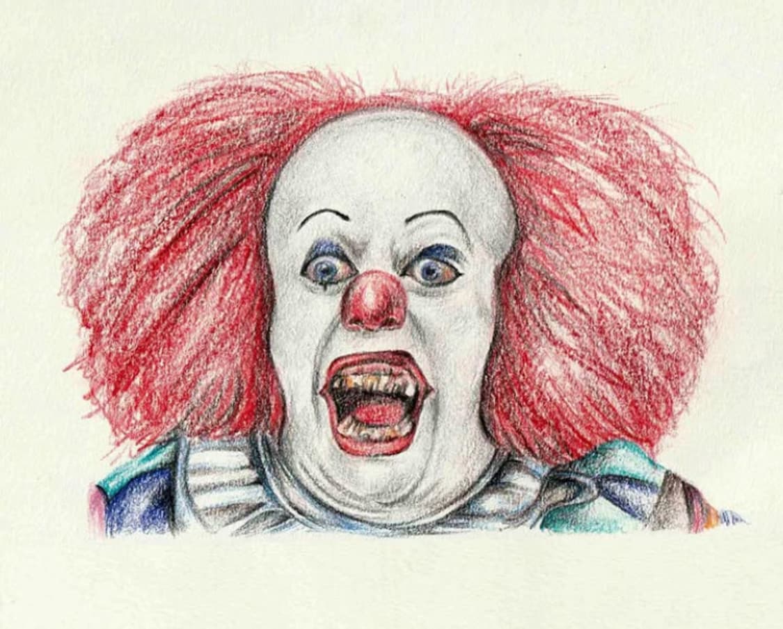 스티븐킹 원작 소설 호러 공포영화 IT 그것 피의 삐에로 무비 티셔츠 상품이미지5