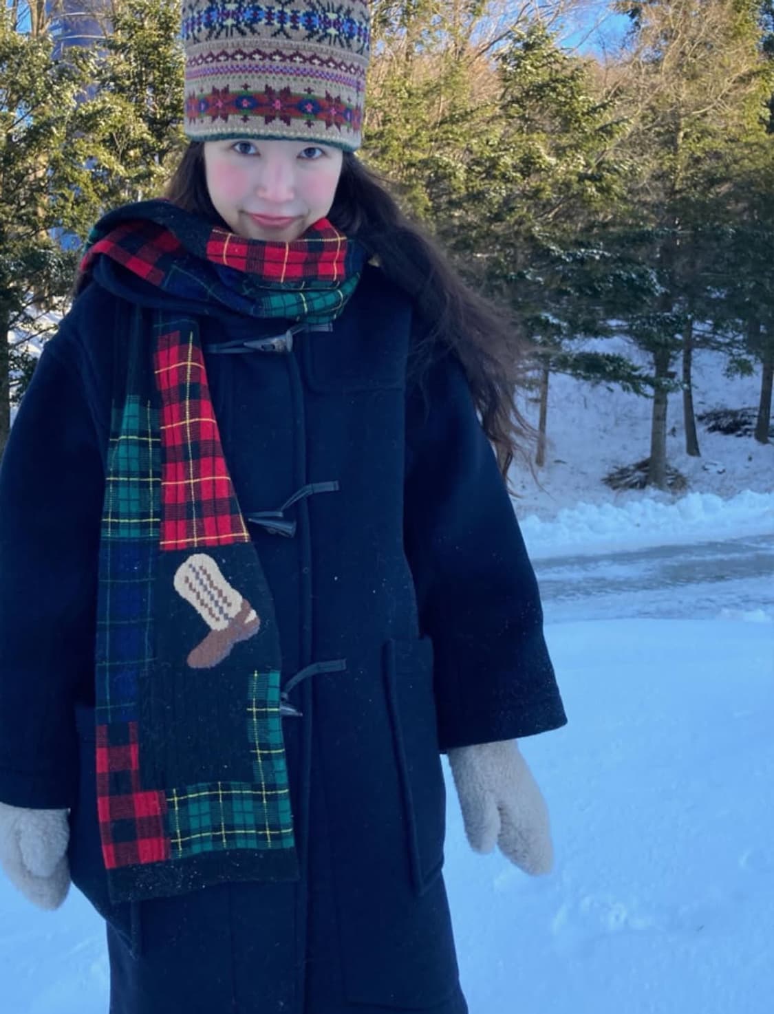 새제품) 폴로 메리노 울 노르딕 비니 메이비베이비 한얼 착용 상품이미지2