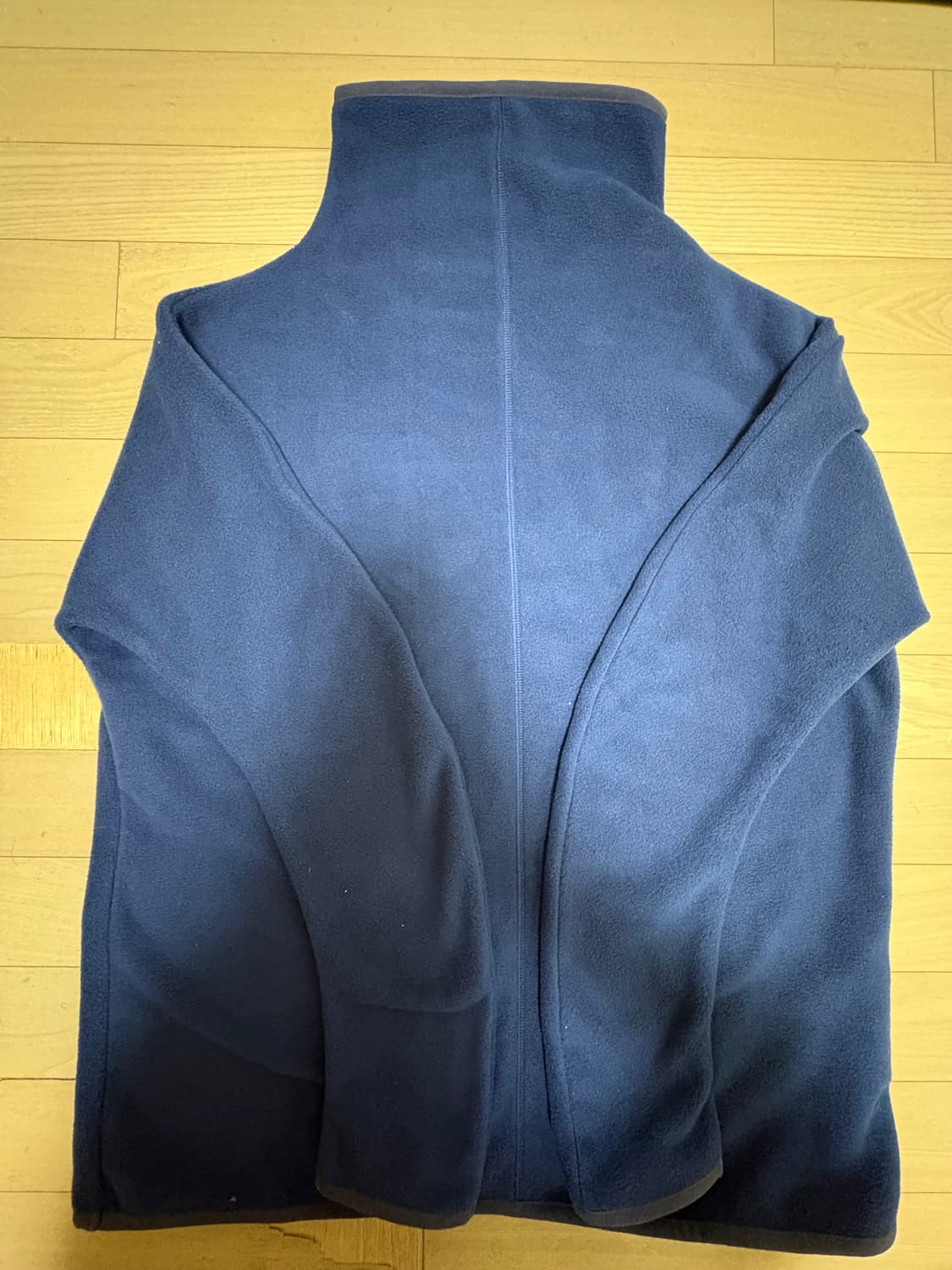 지초이 24-006 FLEECE LONG SLEEVE 네이비  상품이미지2