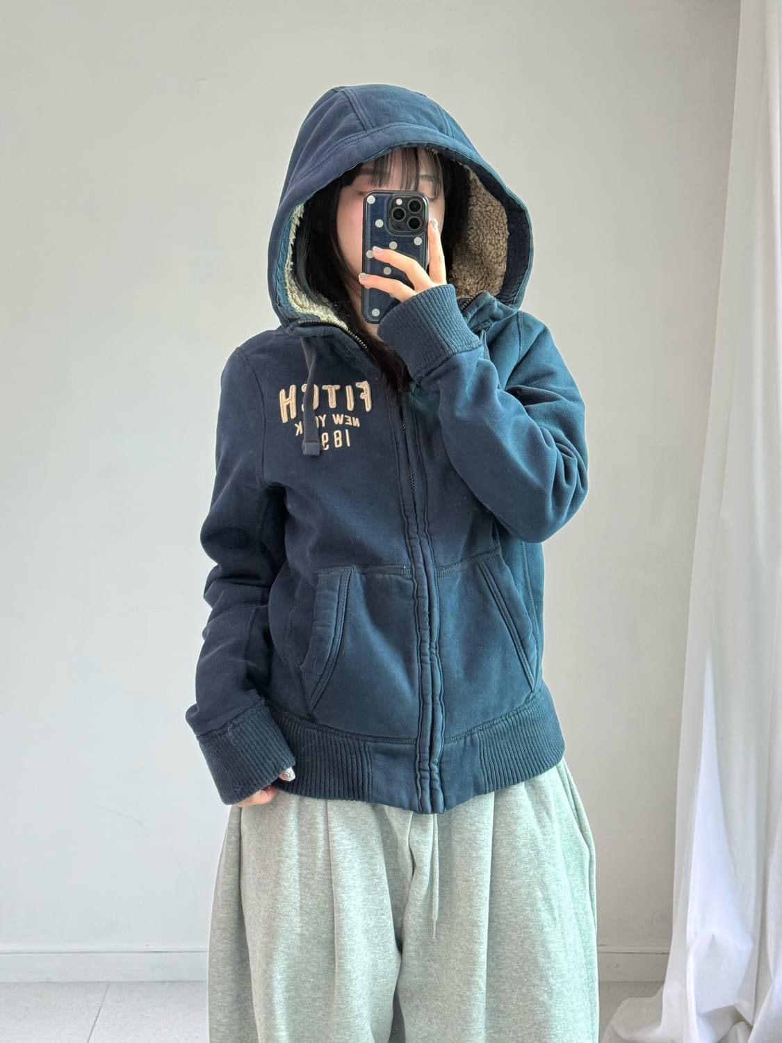 아베크롬비 네이비 후드집업 상품이미지3