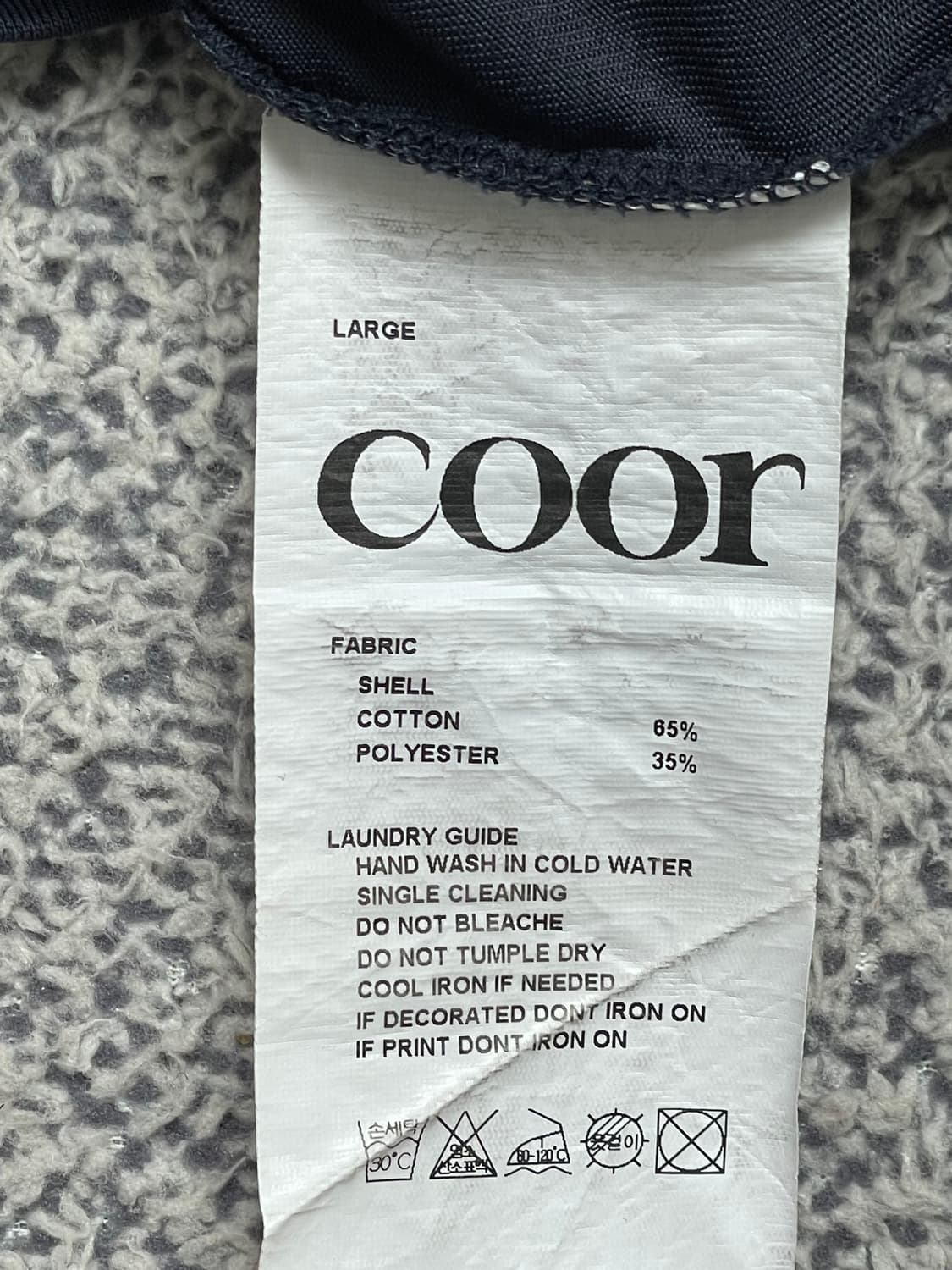 COOR 네이비 포켓 반팔티 라지 상품이미지5