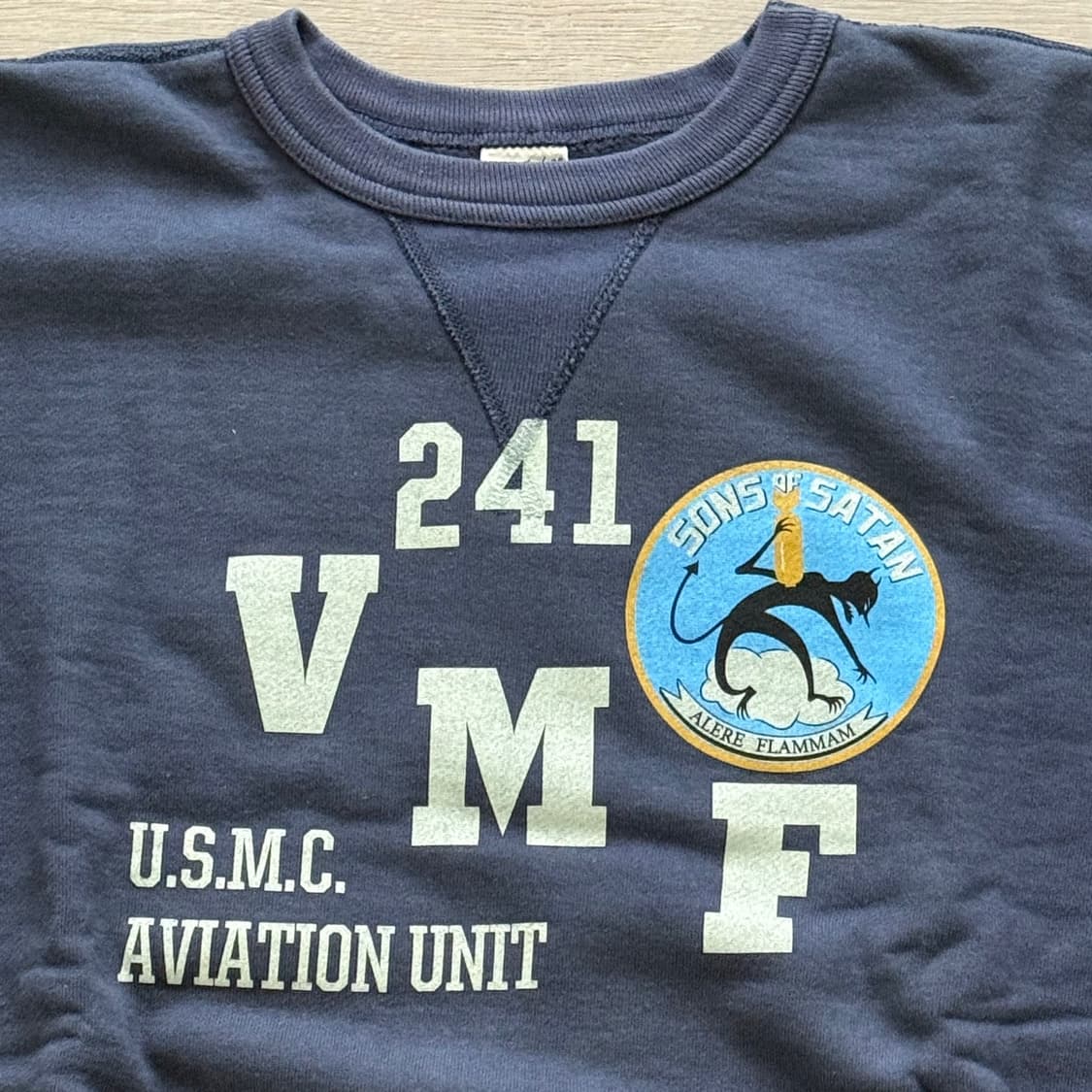 버즈릭슨 XL 네이비 스웻 셔츠 맨투맨 크루넥 SONS OF SATAN 상품이미지2