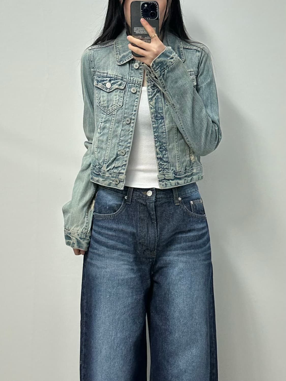 아베크롬비 포켓 워싱 데님 자켓 상품이미지1