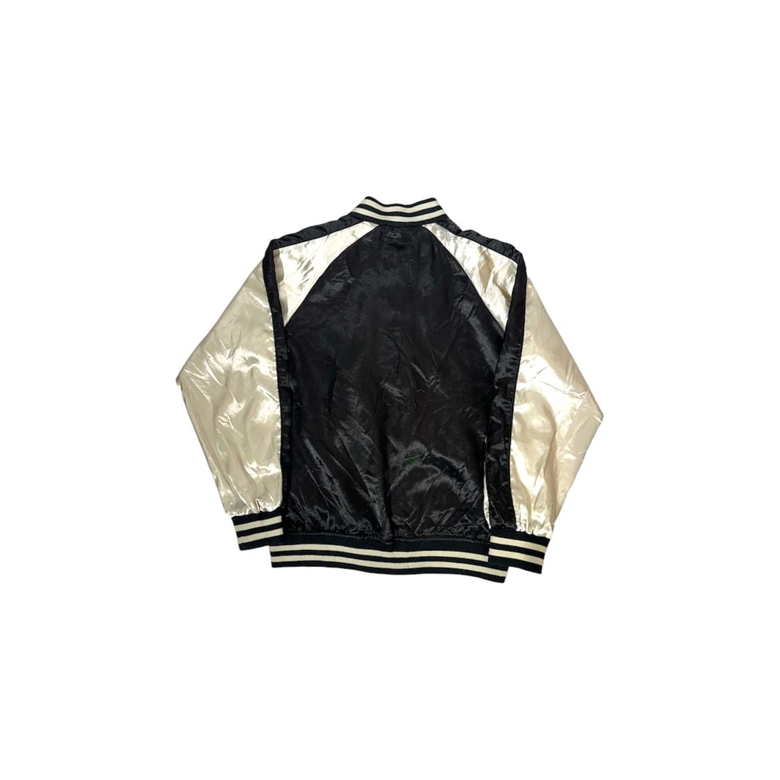 일본 빈티지 자수 블랙 화이트 꽃 스카잔 자켓  상품이미지5