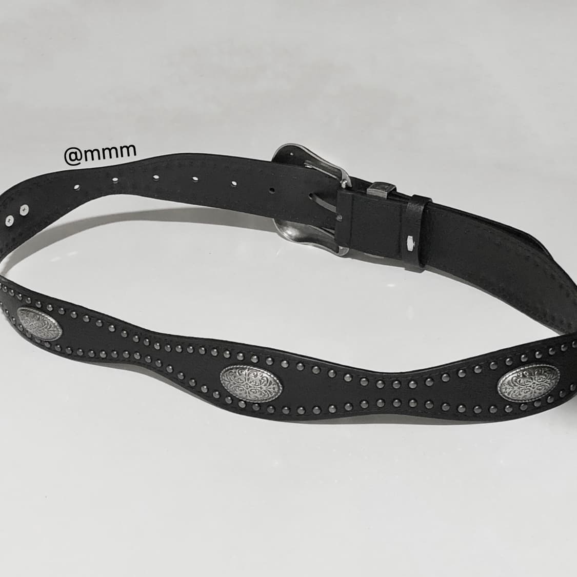 [Unisex] 웨스턴 엔틱 장식 가죽 벨트 상품이미지6