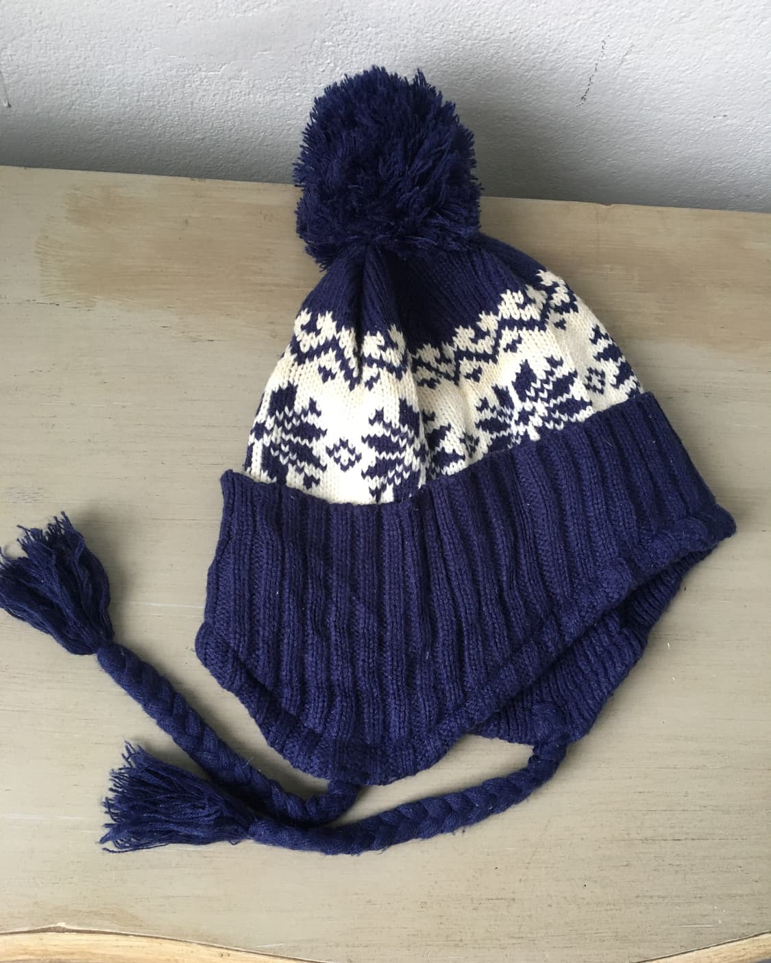 pom snow pattern beanie 상품이미지3