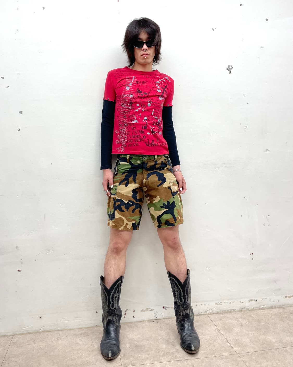 Goss Skull Detachable Red Long Sleeve 상품이미지7