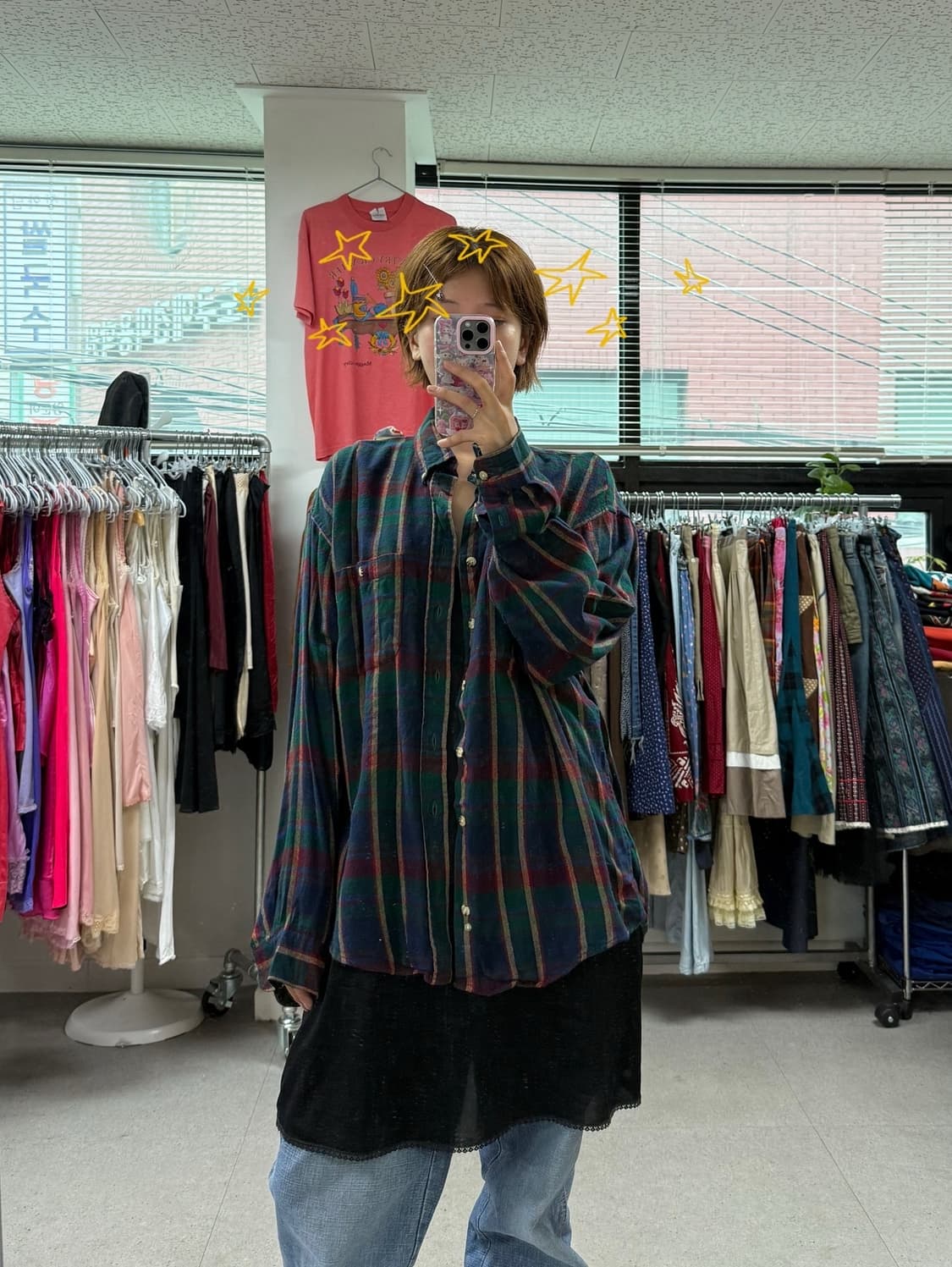 Usa check shirt  상품이미지1