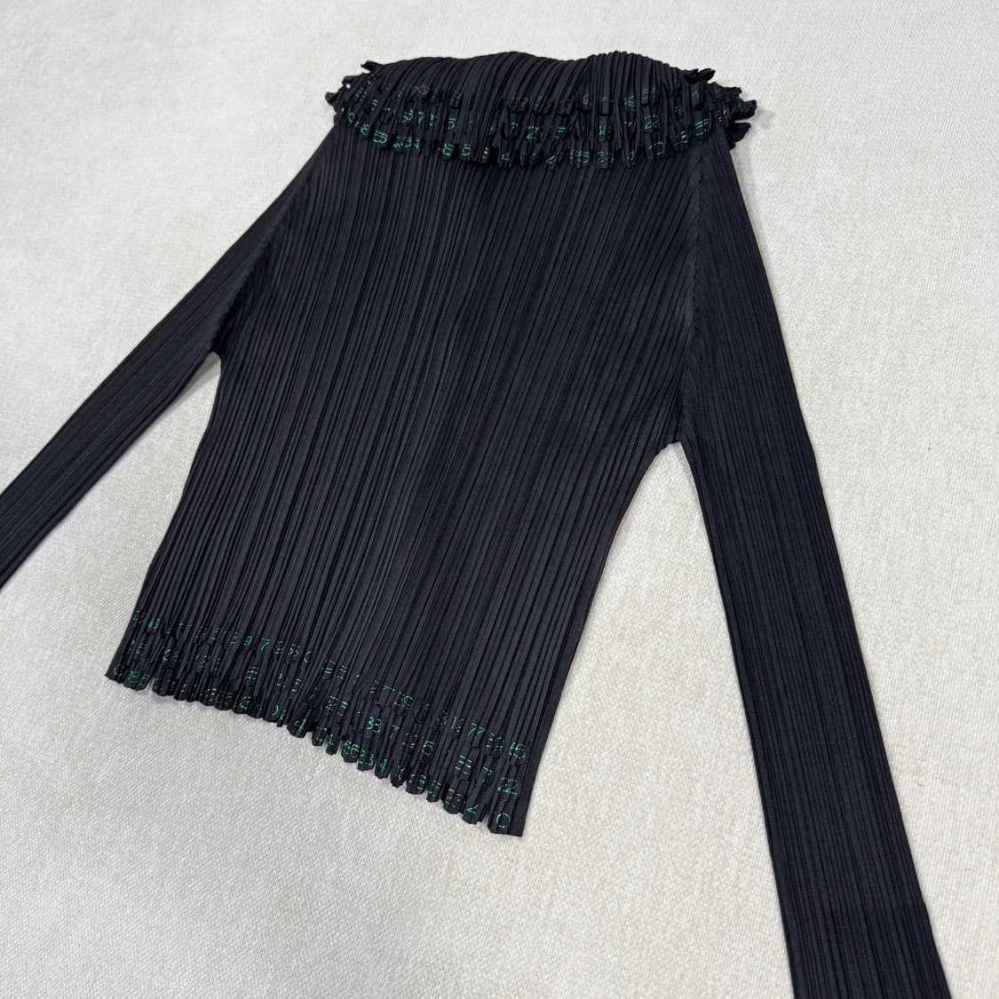 Number Pattern black Cardigan 상품이미지5