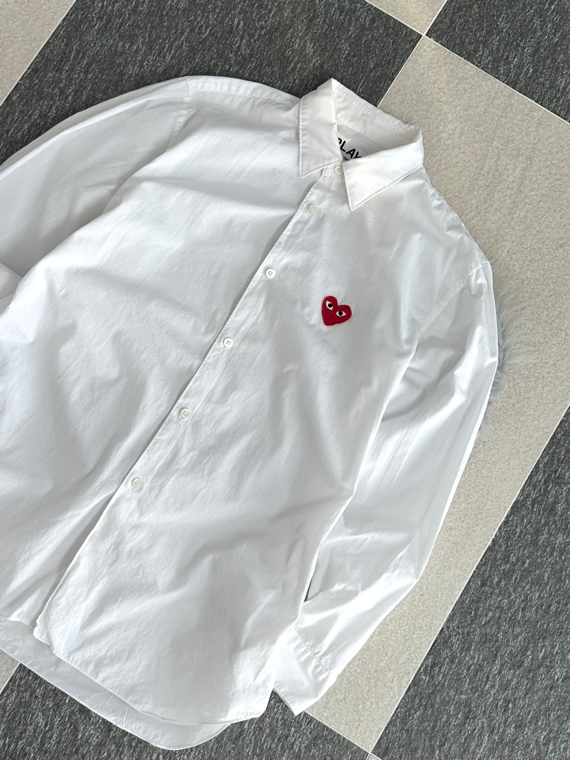 꼼데가르송 레드와펜 화이트 셔츠  상품이미지4