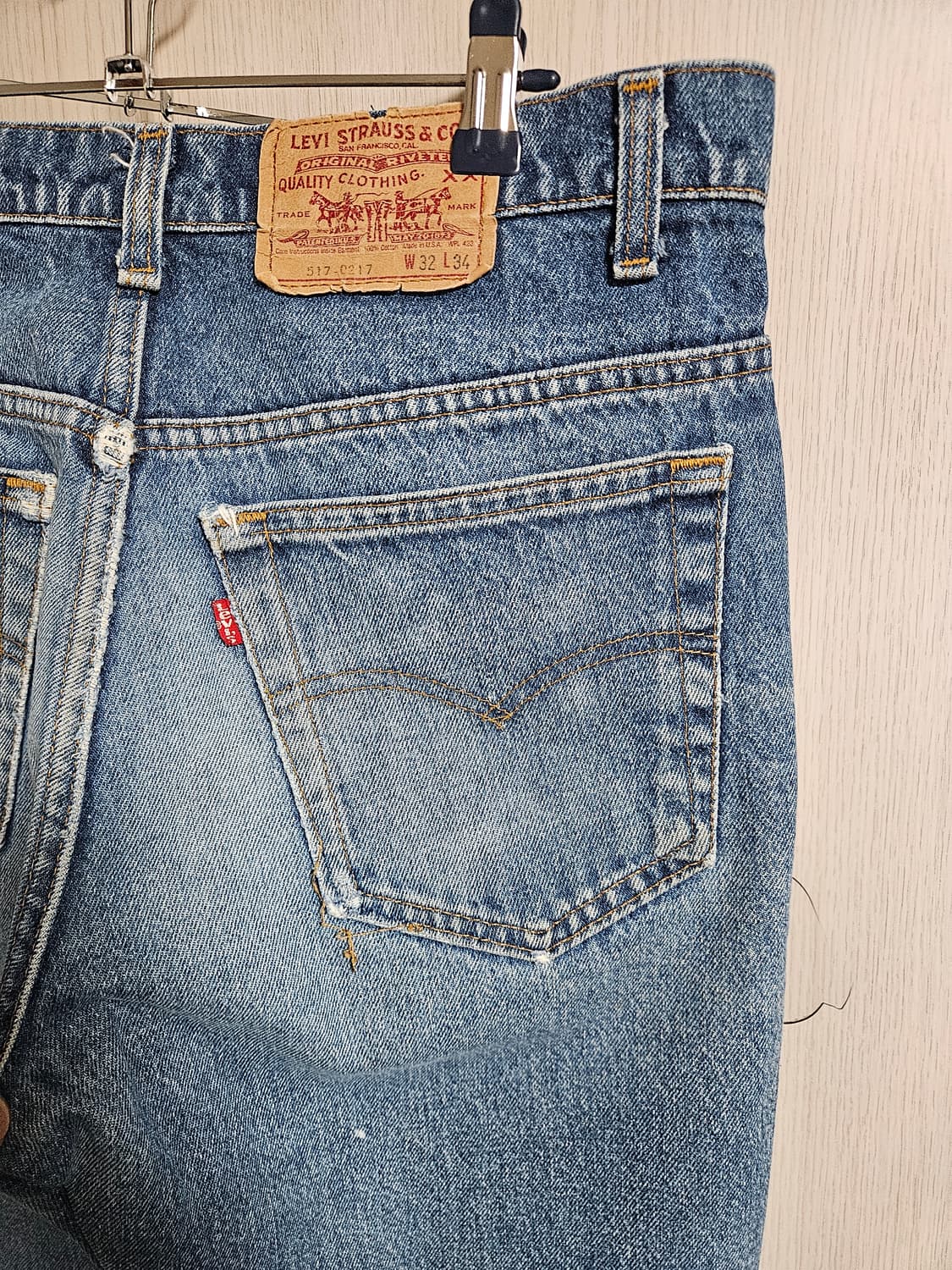 80s levis 517 32x34 리바이스 부츠컷 레드탭 상품이미지3