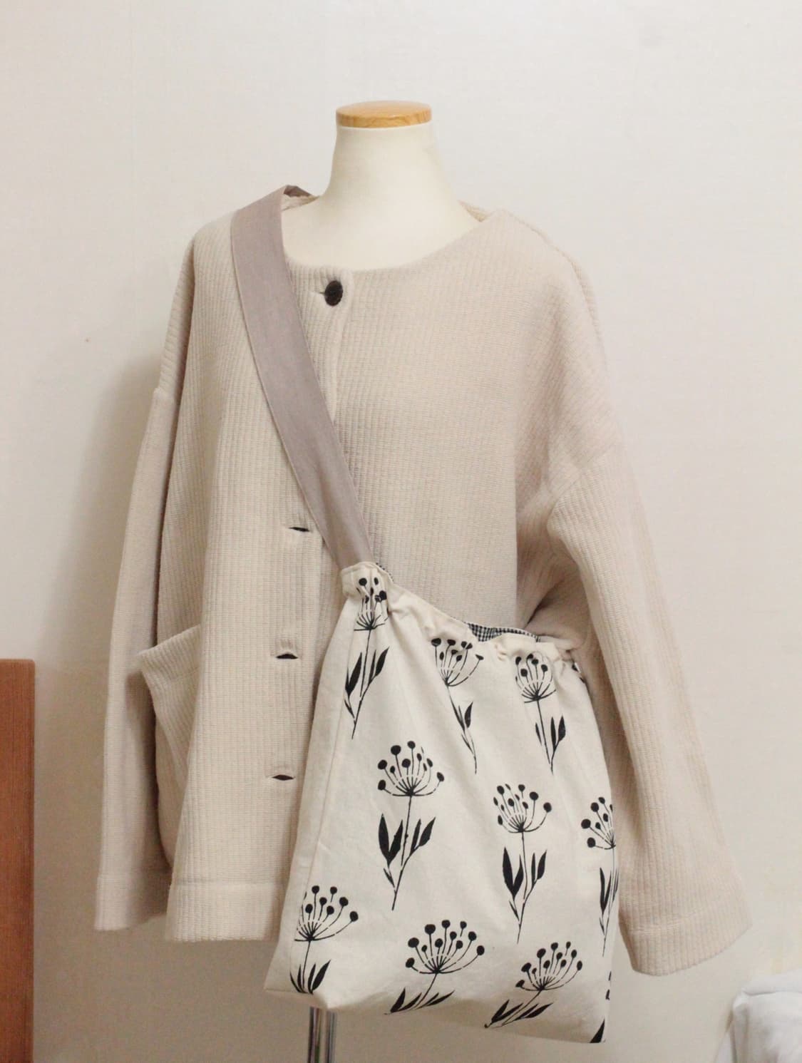 핸드메이드 밴딩 광목 크로스백 상품이미지1