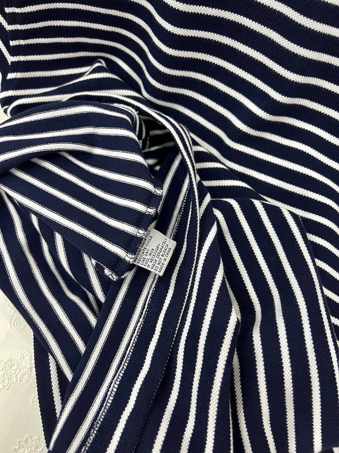 새상품 쿠레쥬 딥 네이비 스트라이프 하프 집업 꾸레쥬 상품이미지5