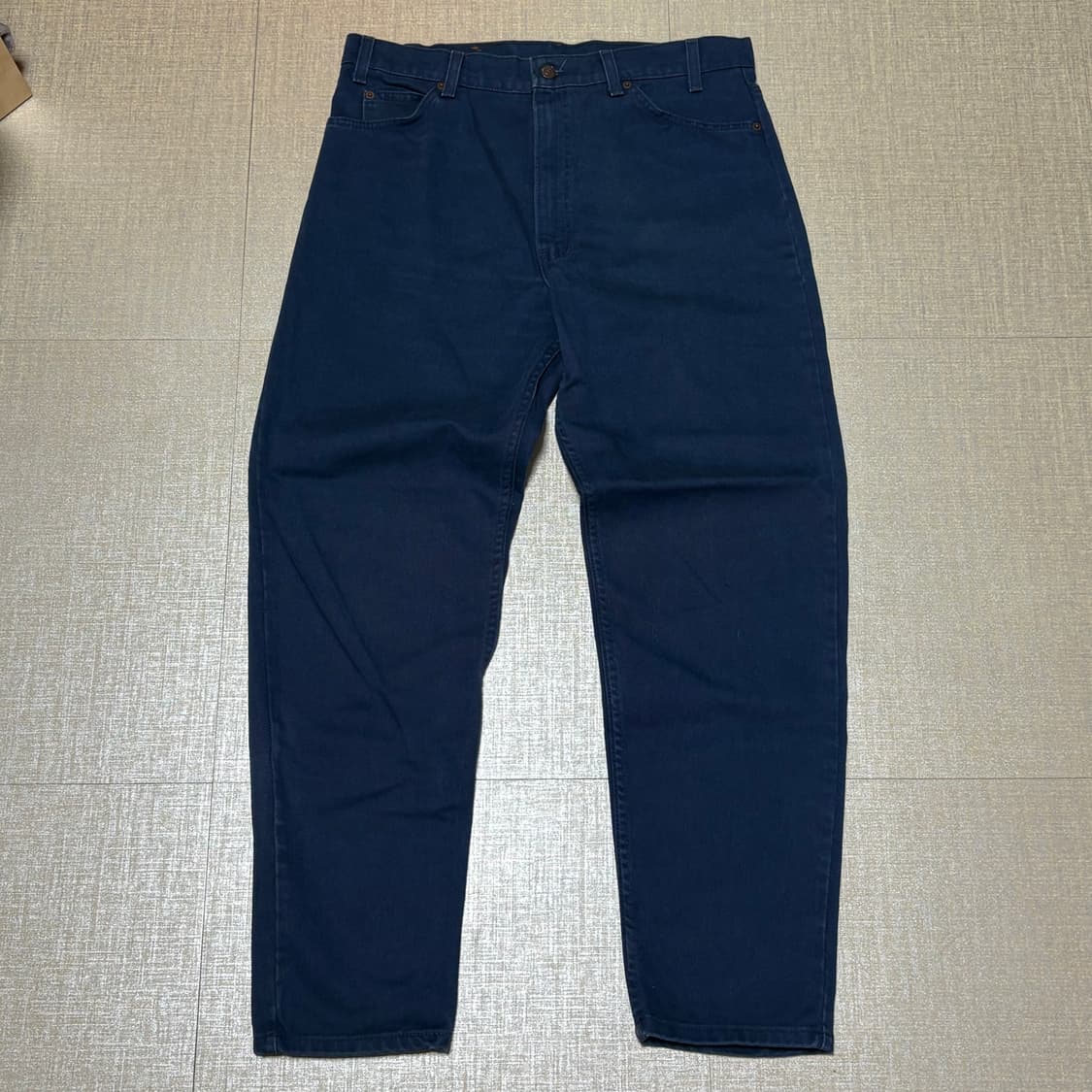 90s USA🇺🇸 리바이스 550 오렌지 탭 네이비 진청 상품이미지1