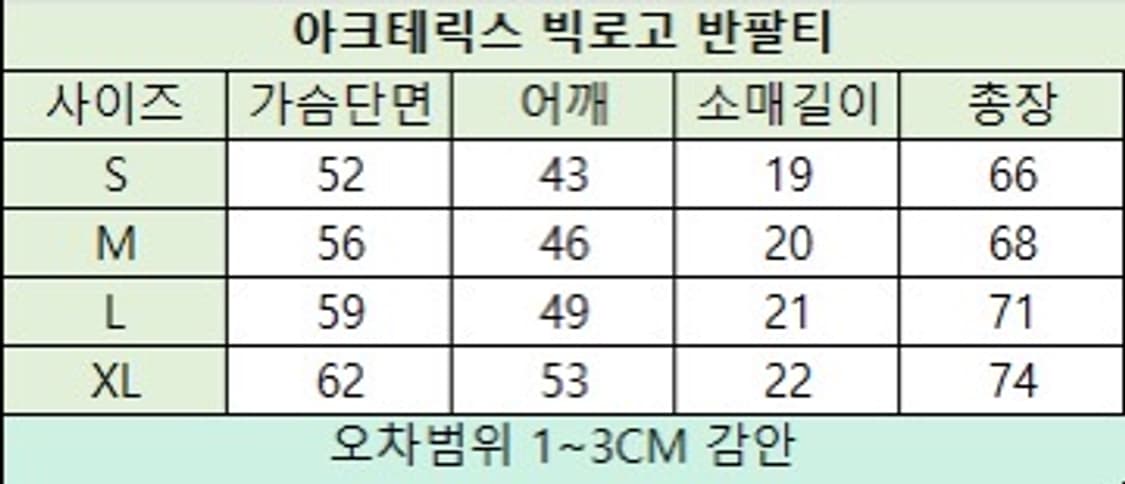 [새상품][무료배송] 아크테릭스 빅로고 반팔티 상품이미지5