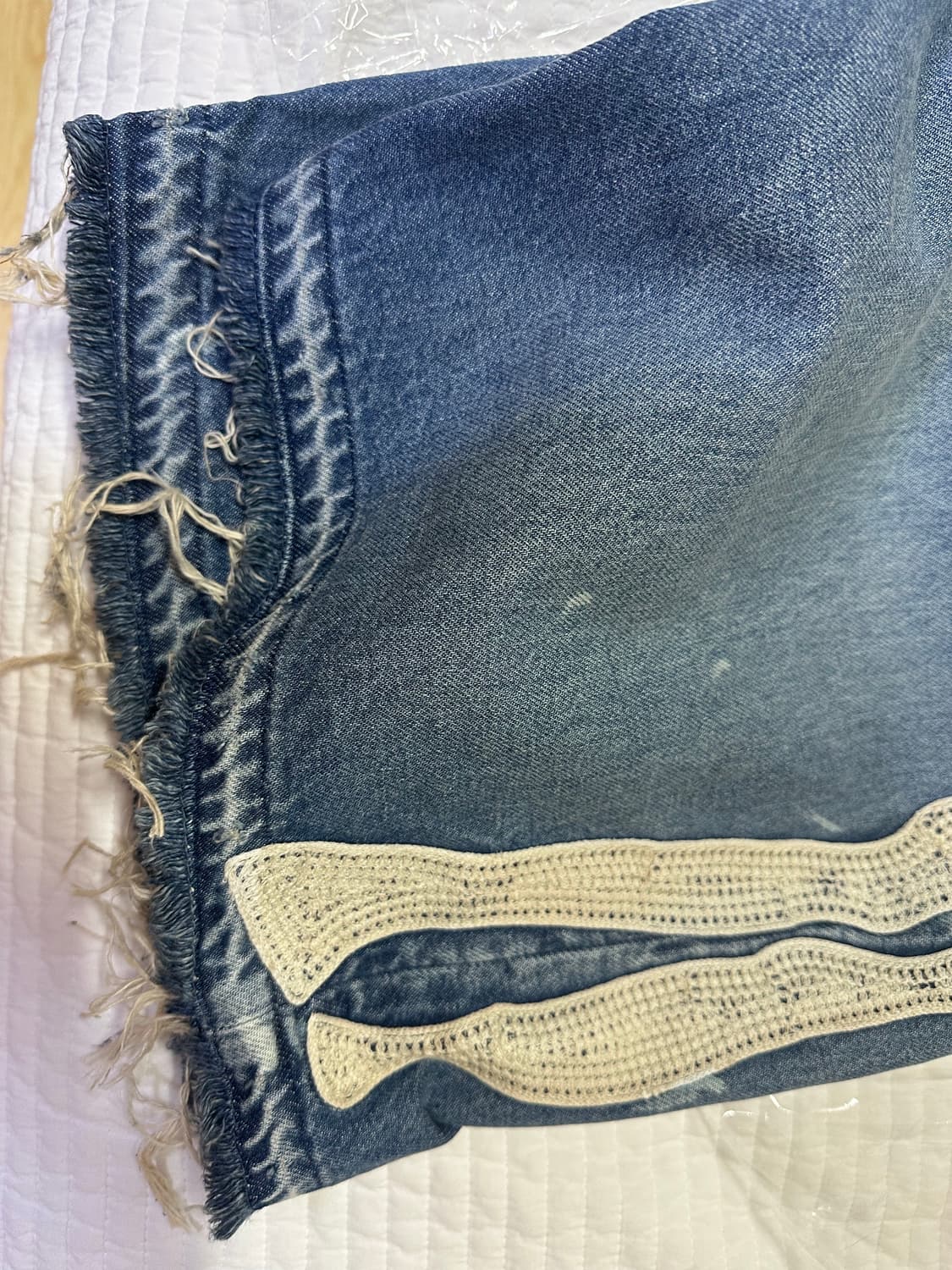 캐피탈kapital14온즈 데님 본 반바지 새상품 판매합니다. 상품이미지9