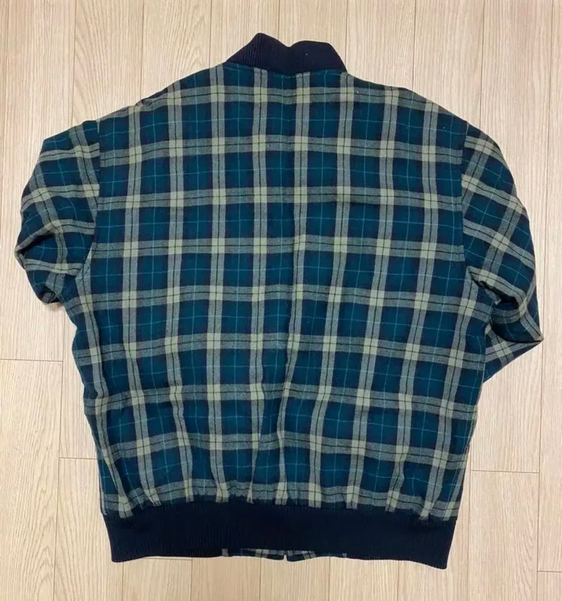 (빈티지) 라코스테 체크 블루종 상품이미지2