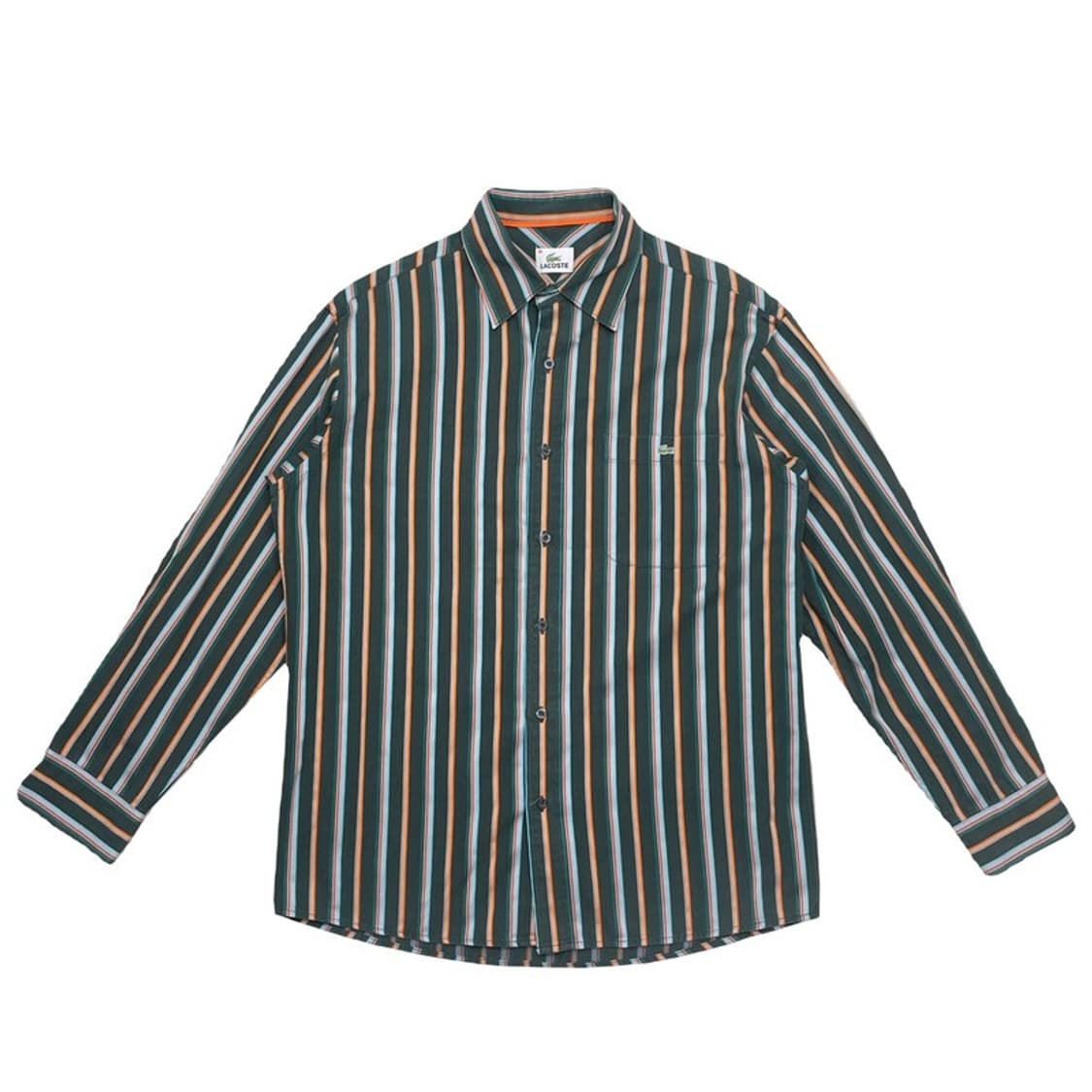 LACOSTE 스트라이프 셔츠 그린 95 상품이미지1