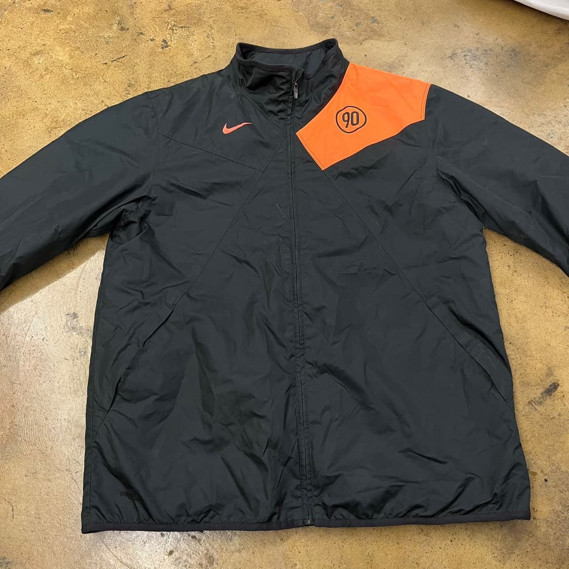 [정품/XL] 나이키 바람막이 블랙 오렌지 b18 상품이미지3