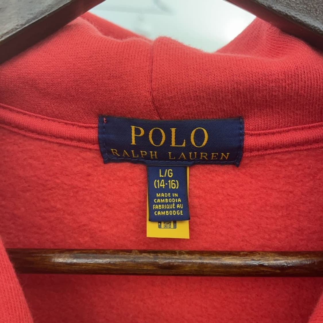 폴로 랄프로렌 레트로 빈티지 약기모 후드티 L C08605 상품이미지5