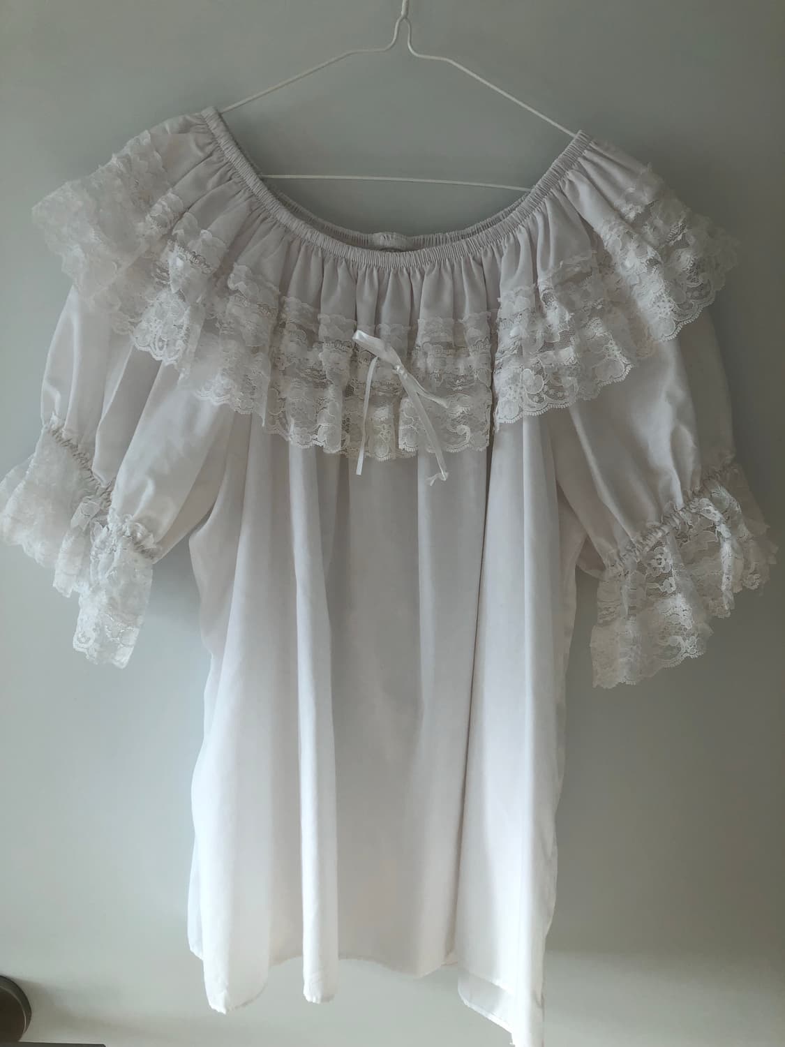 레이스 블라우스(화이트 색상이에요) 상품이미지1