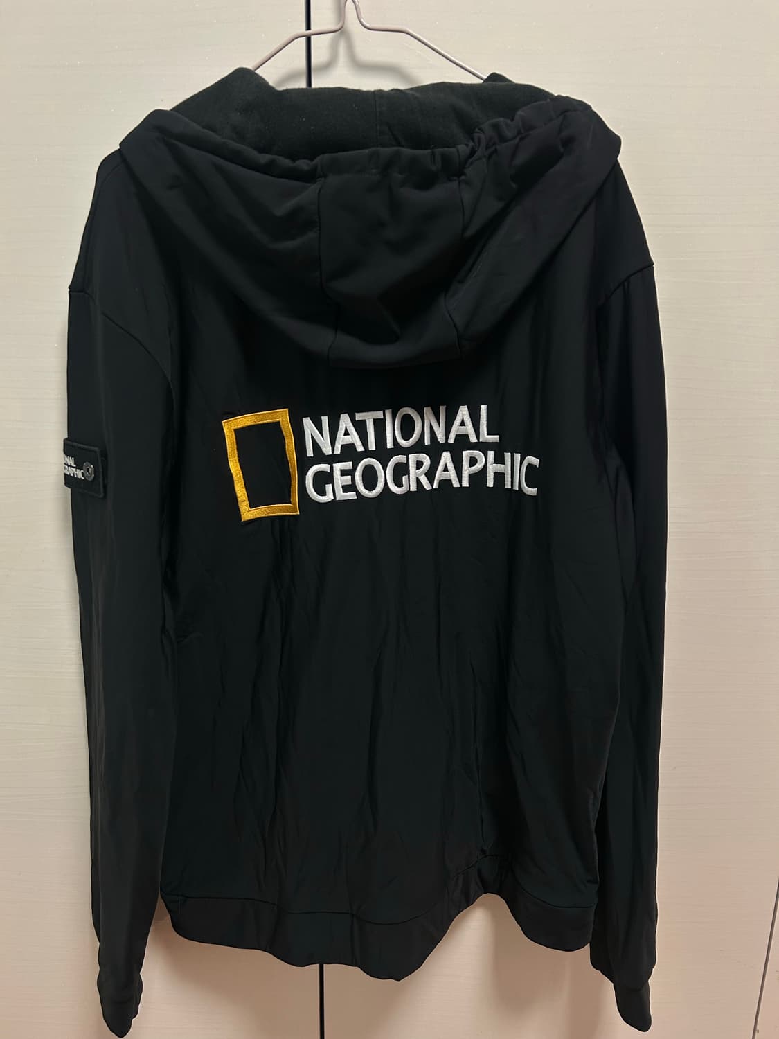 내셔널지오그래픽 블랙 후드 집업 XL 상품이미지4