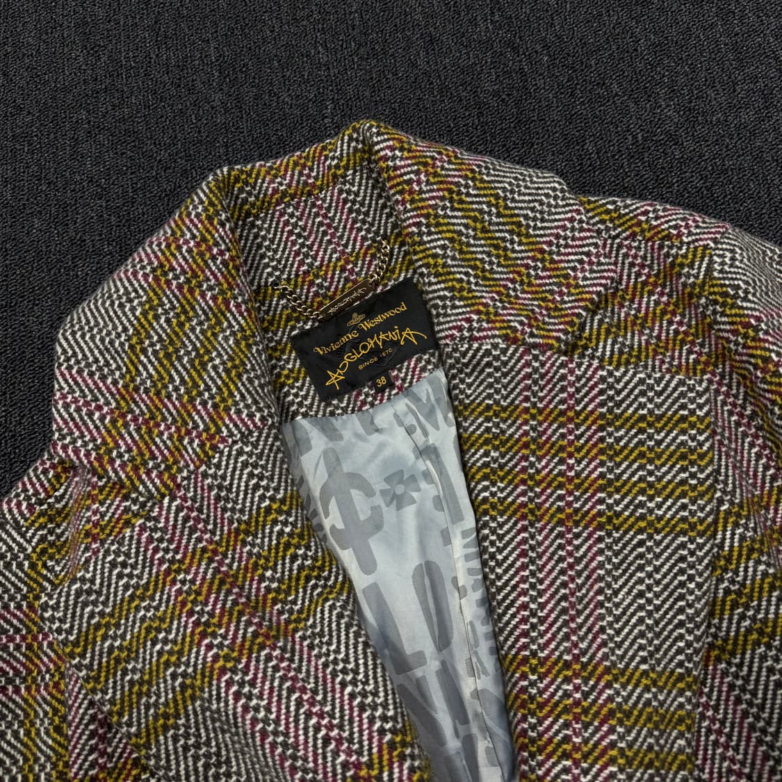 비비안웨스트우드 체크 울 코트 상품이미지8