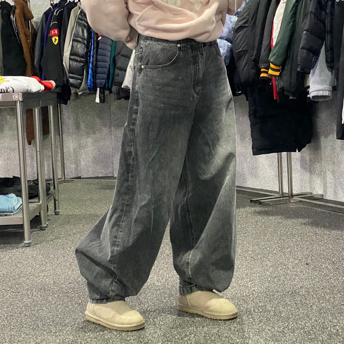 빈티지 KICHUL 와이드 벌룬핏 데님 팬츠 B3745 상품이미지2