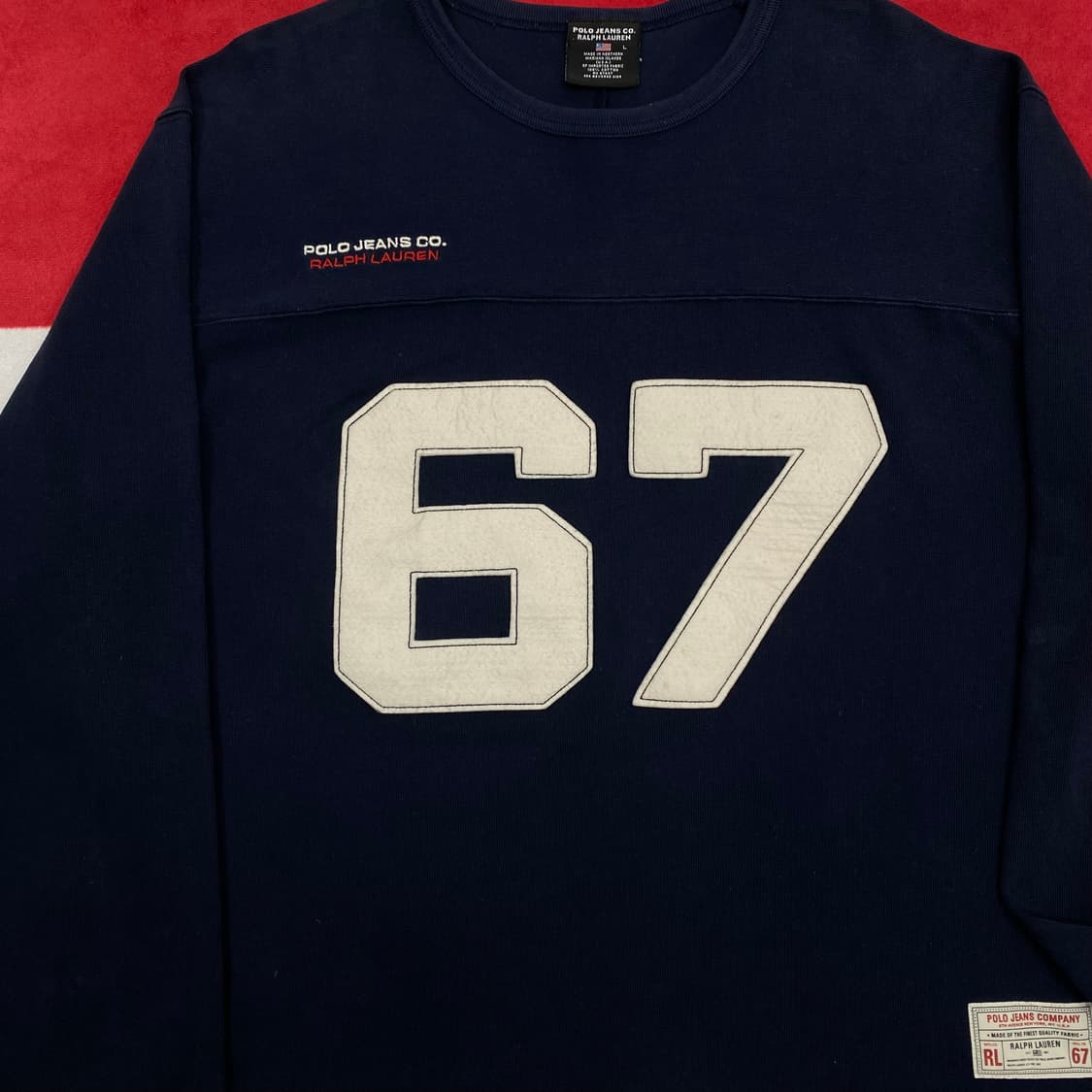 폴로진스 롱슬리브 L 실측 XL -XXL  상품이미지3