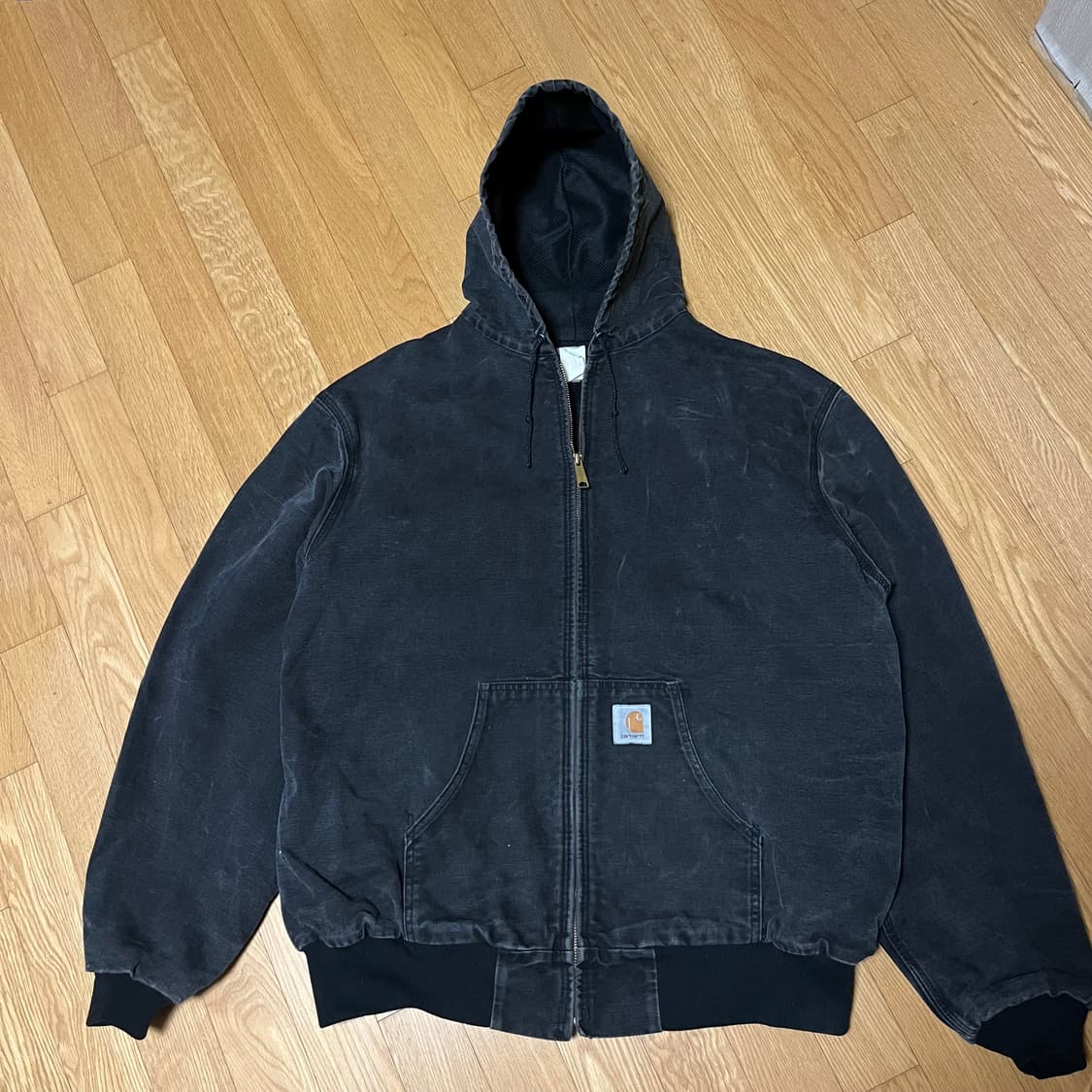 [XL] 90s 빈티지 칼하트 액티브 자켓 JR605 BLK 상품이미지1