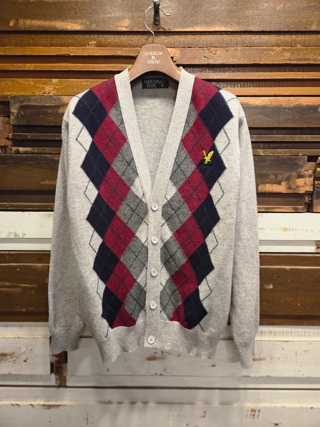 라일앤스콧 아가일패턴 가디건 상품이미지10