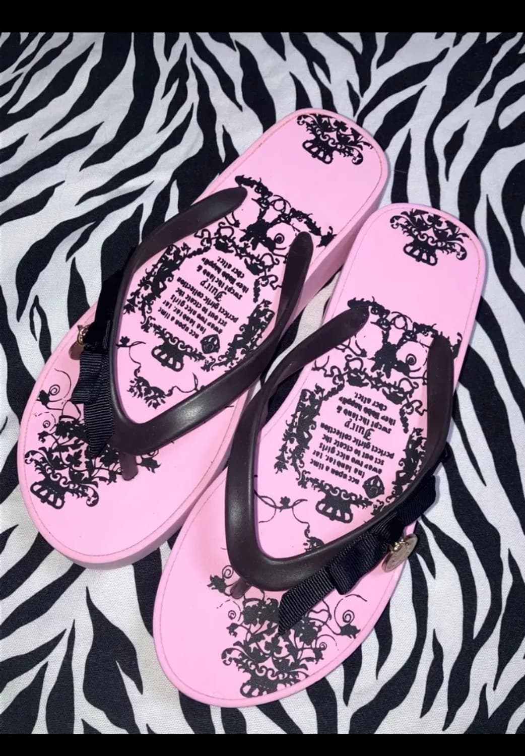 쥬시꾸뛰르깔 갸루 y2k 슬리퍼 쪼리 통굽  상품이미지2