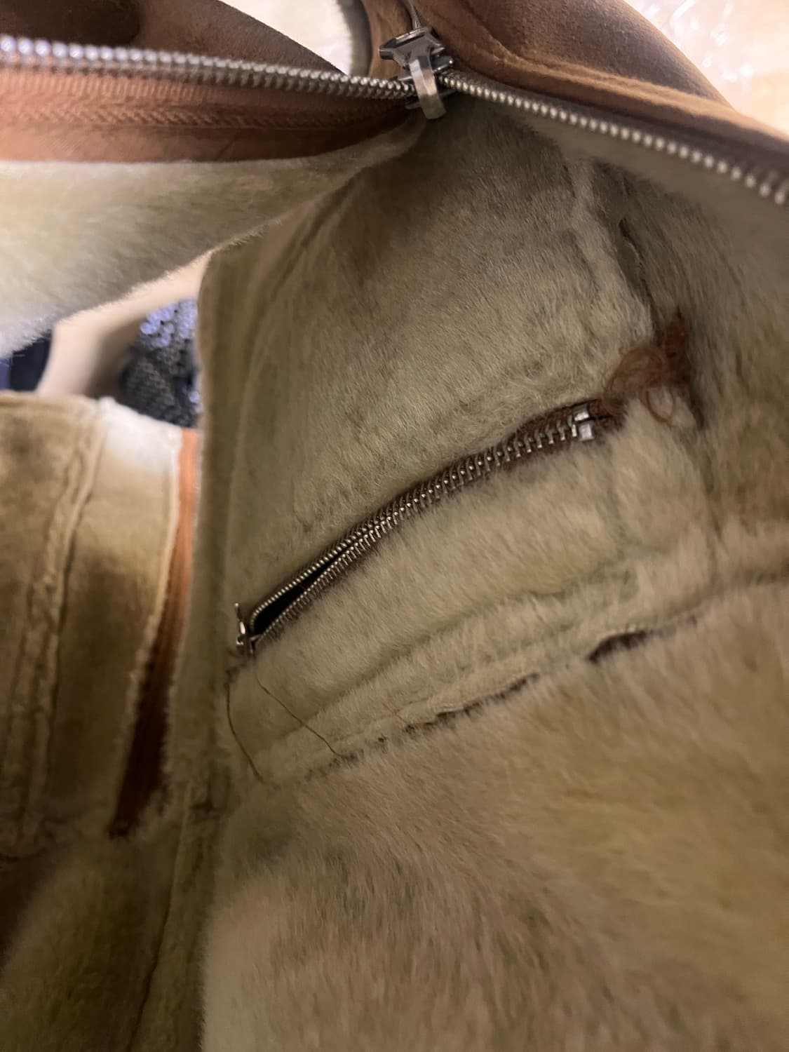 LOCLE 로클 (로우클래식) 브라운 스웨이드 무스탕 자켓 상품이미지6