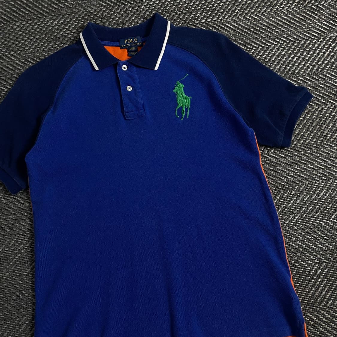 폴로 랄프로렌 컬러블럭 빅포니 피케이 티셔츠 o 3856 상품이미지4