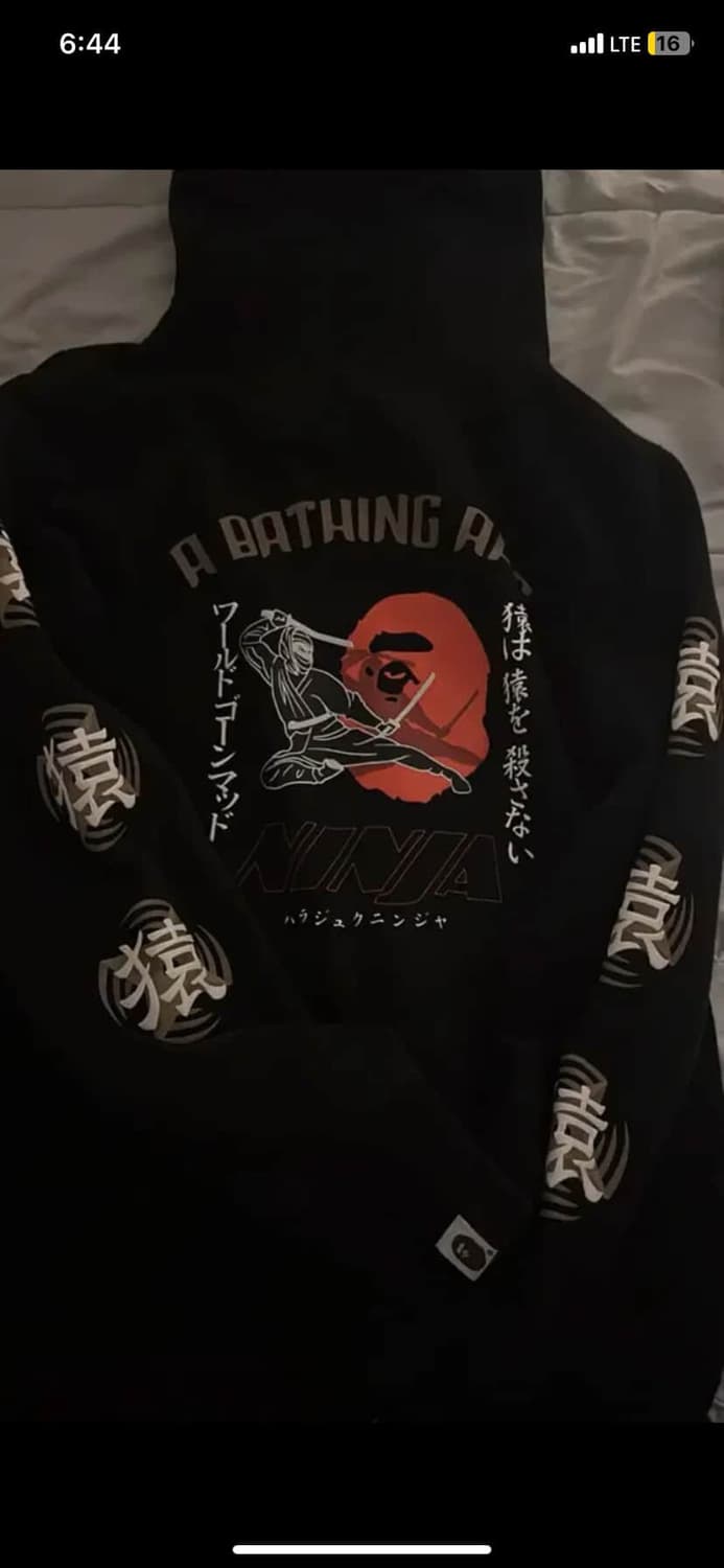 베이프 닌자 후드티 상품이미지1