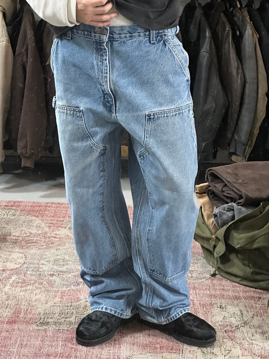 OG 칼하트 데님 더블니 팬츠 칼하트 B73 썩블니 상품이미지10