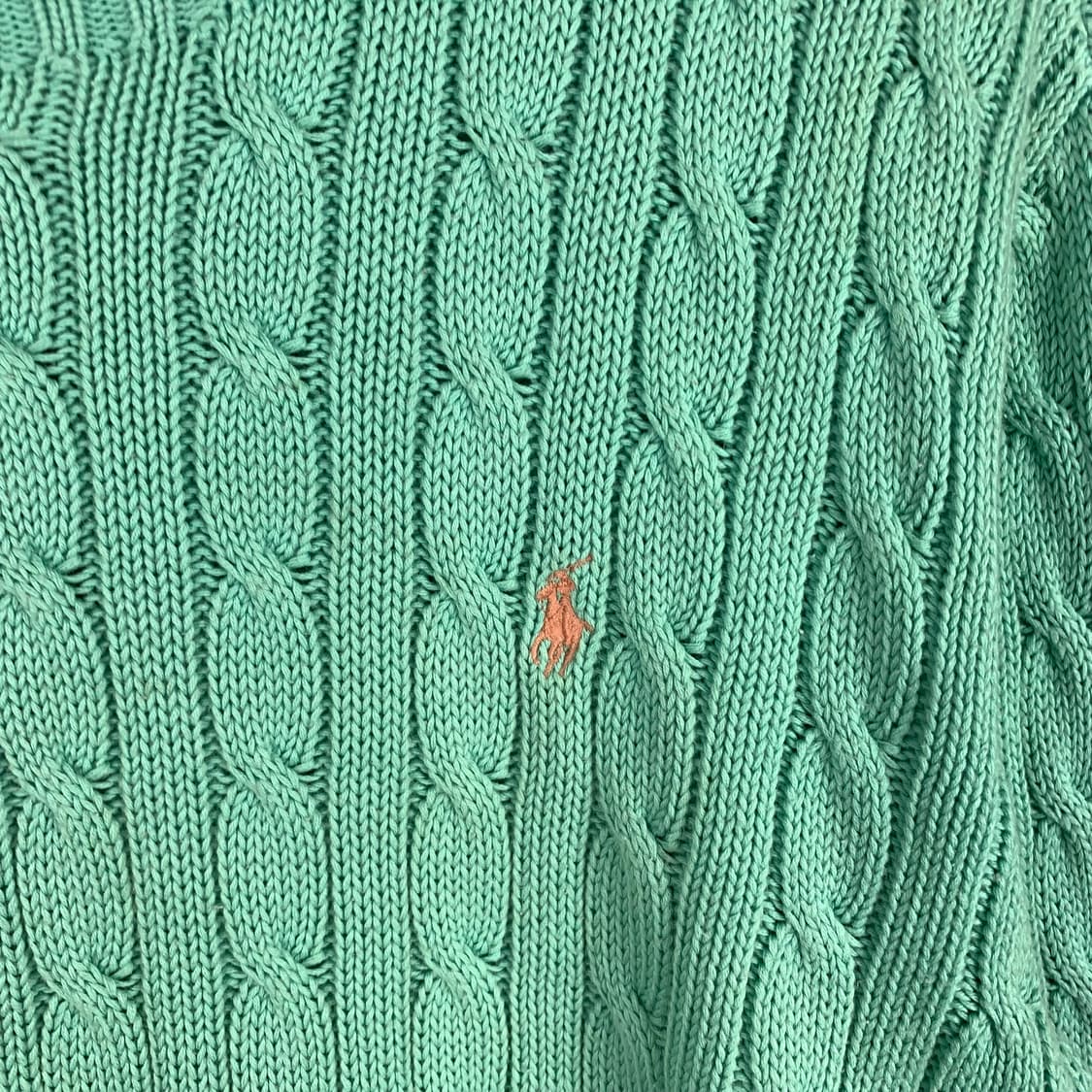 폴로 랄프로렌 신형 민트 꽈배기 니트 상품이미지3