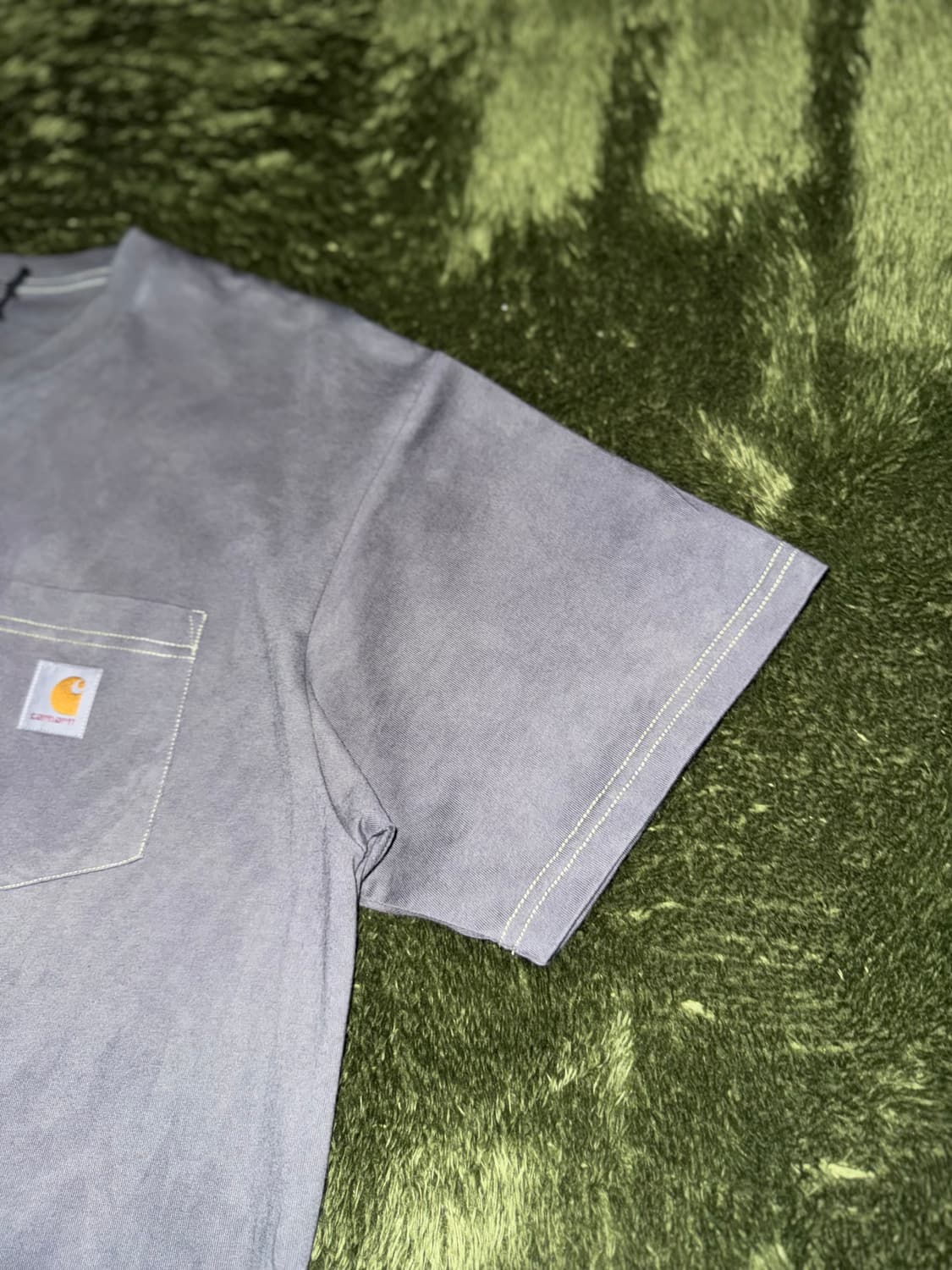 [M] 칼하트 WIP 핸드 다잉 루즈 핏 포켓 티셔츠 상품이미지4