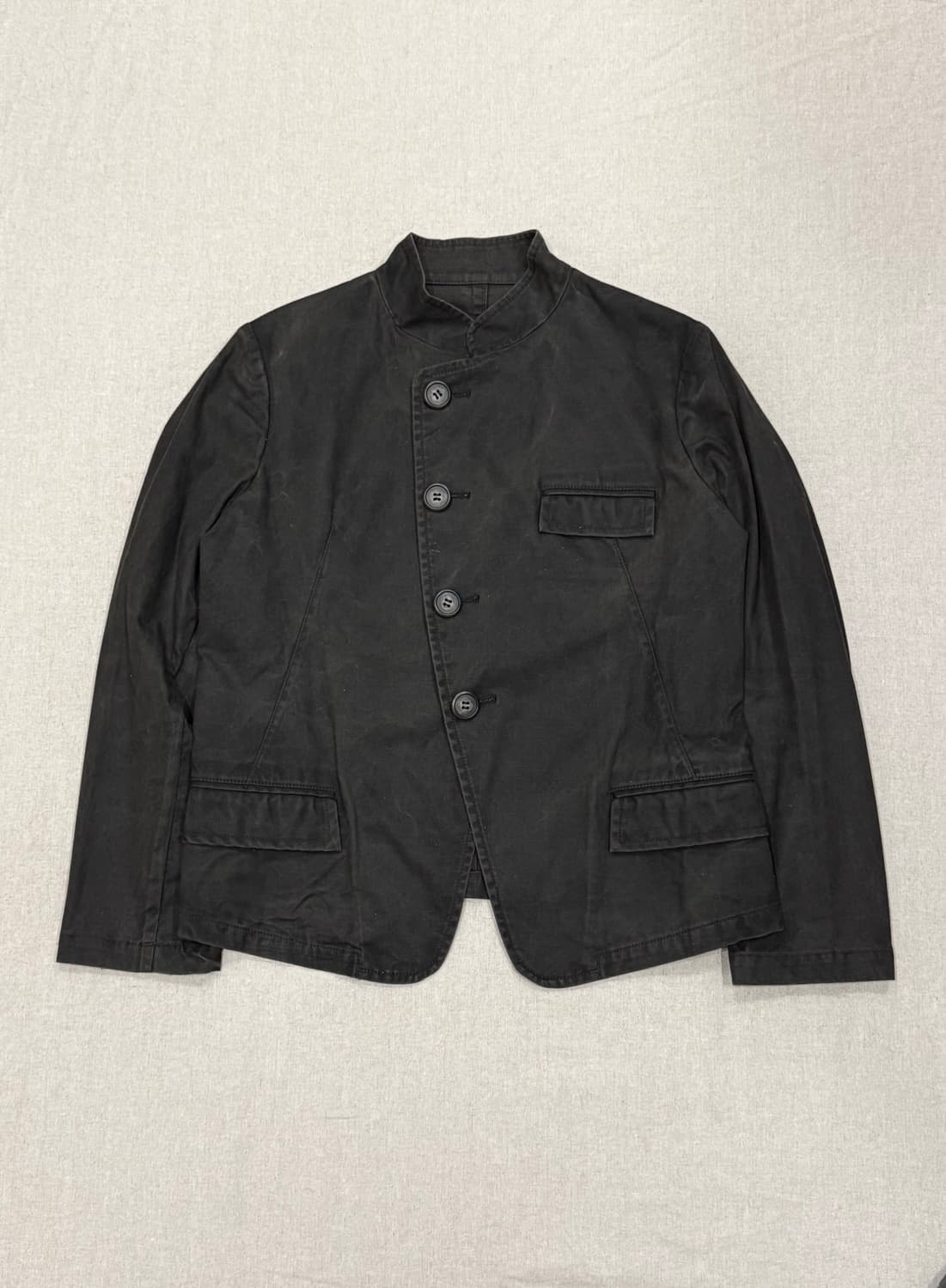 요지야마모토 00s 사선 비대칭 3포켓 자켓 상품이미지5