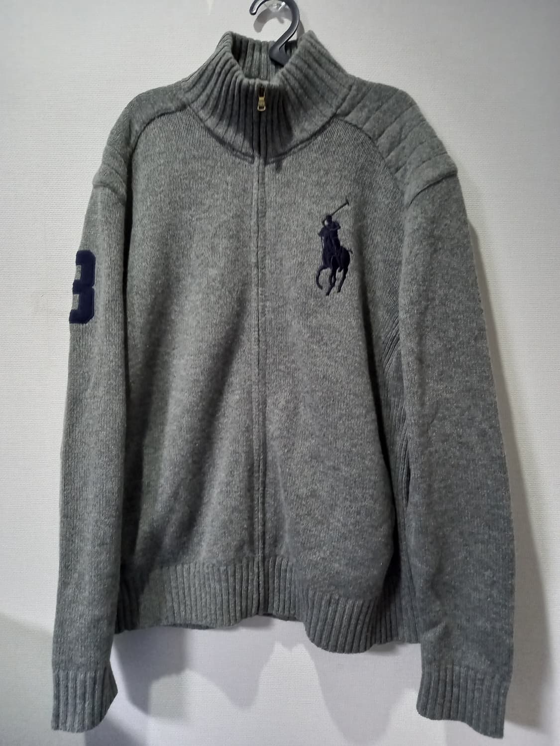 폴로 POLO 빅포니 니트집업 105/XL 상품이미지1