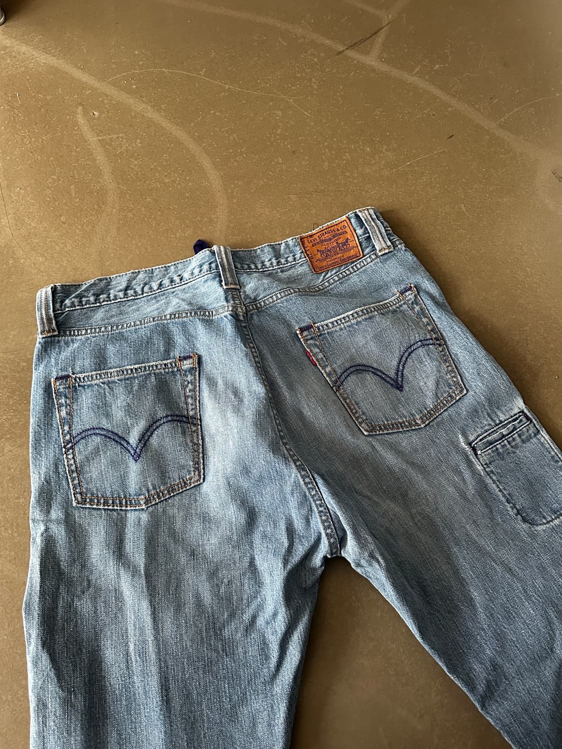 Levis 709 유틸리티 디테일 퍼플라이닝 데님 팬츠 상품이미지2