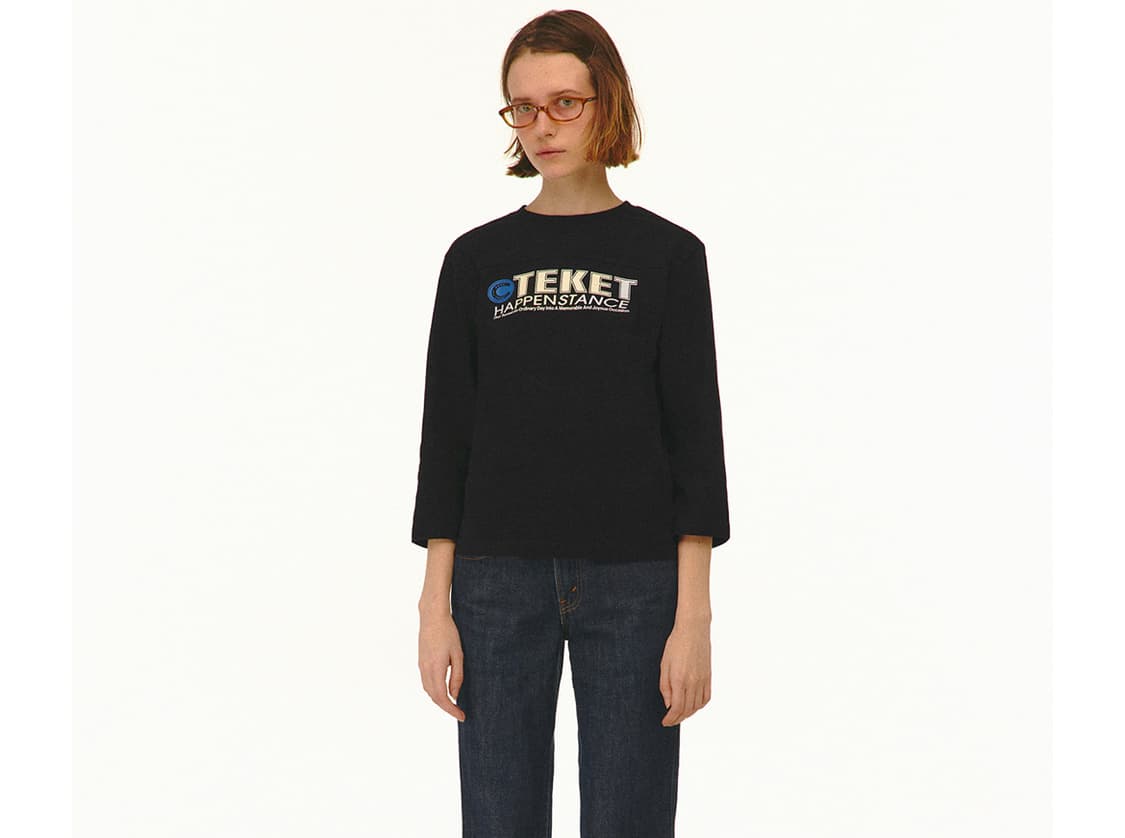 Horseshoe L/S Tee Black 상품이미지2
